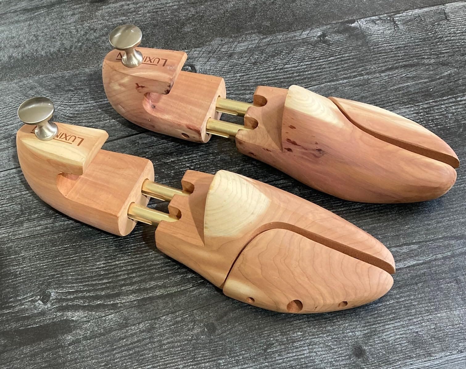 Luka Men's Twin Tubed Cedar Shoe Trees with Hooked Heels 2-pack customer photo 1
