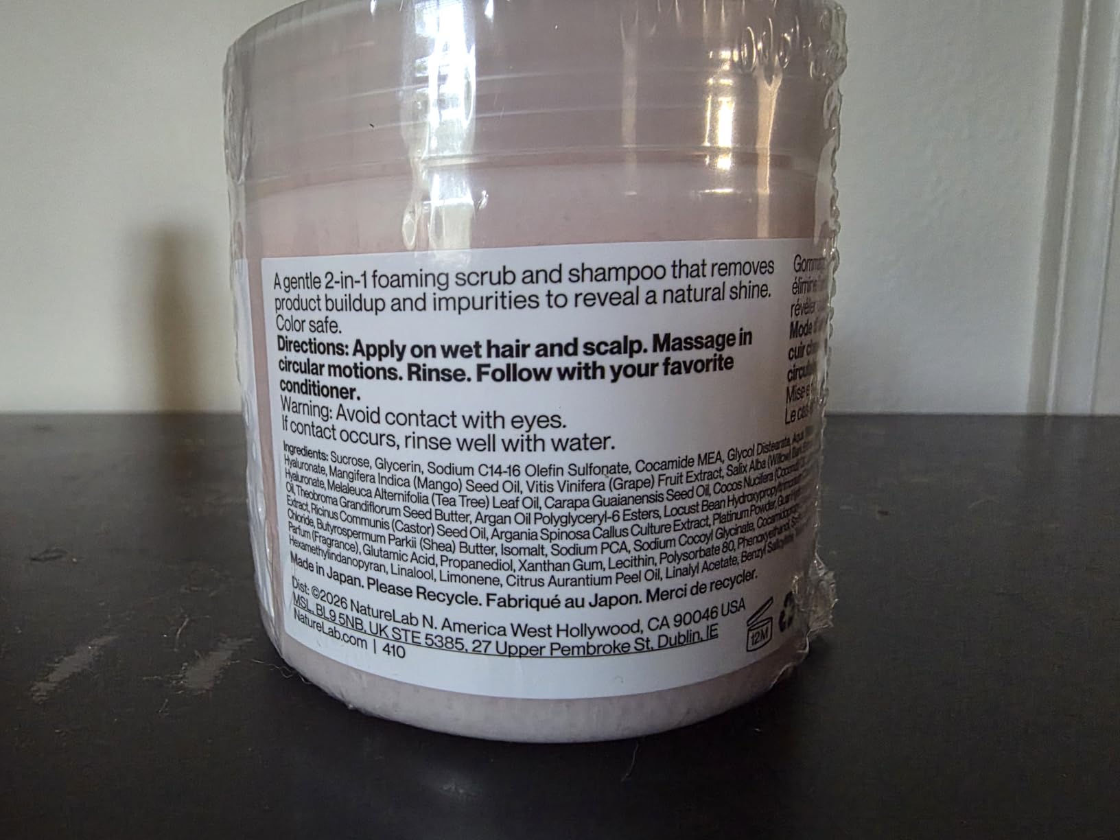 NatureLab.TOKYO Perfect Clean Scalp Scrub & Clarifying Shampoo - 8.1 oz customer photo 2