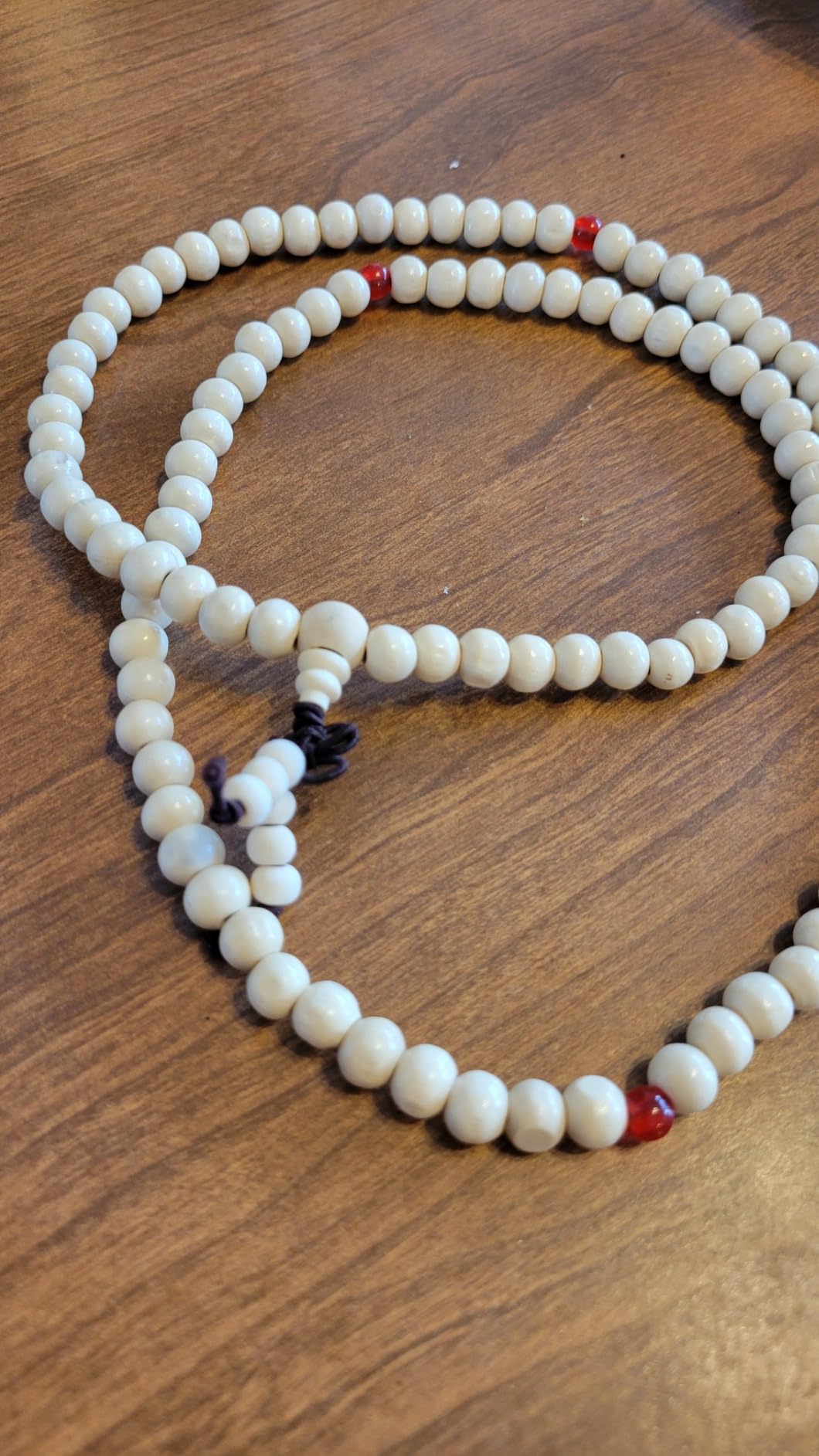 108 Mala Bead Bracelets 8MM Buddhist Prayer Sandalwood Wood Beaded Bracelet customer photo 1