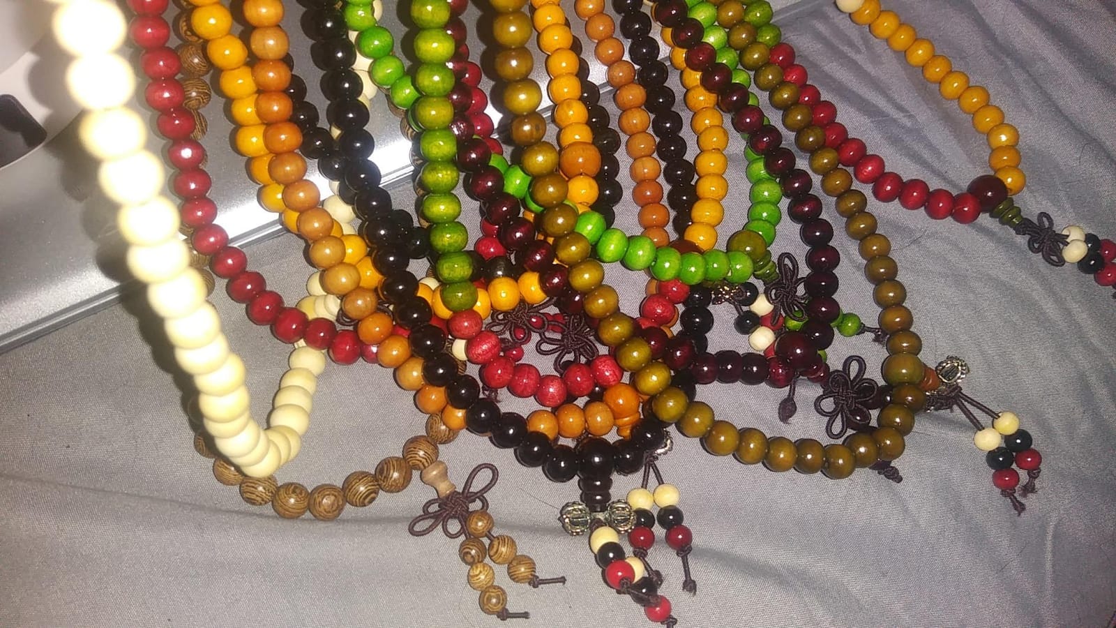 108 Mala Bead Bracelets 8MM Buddhist Prayer Sandalwood Wood Beaded Bracelet customer photo 2