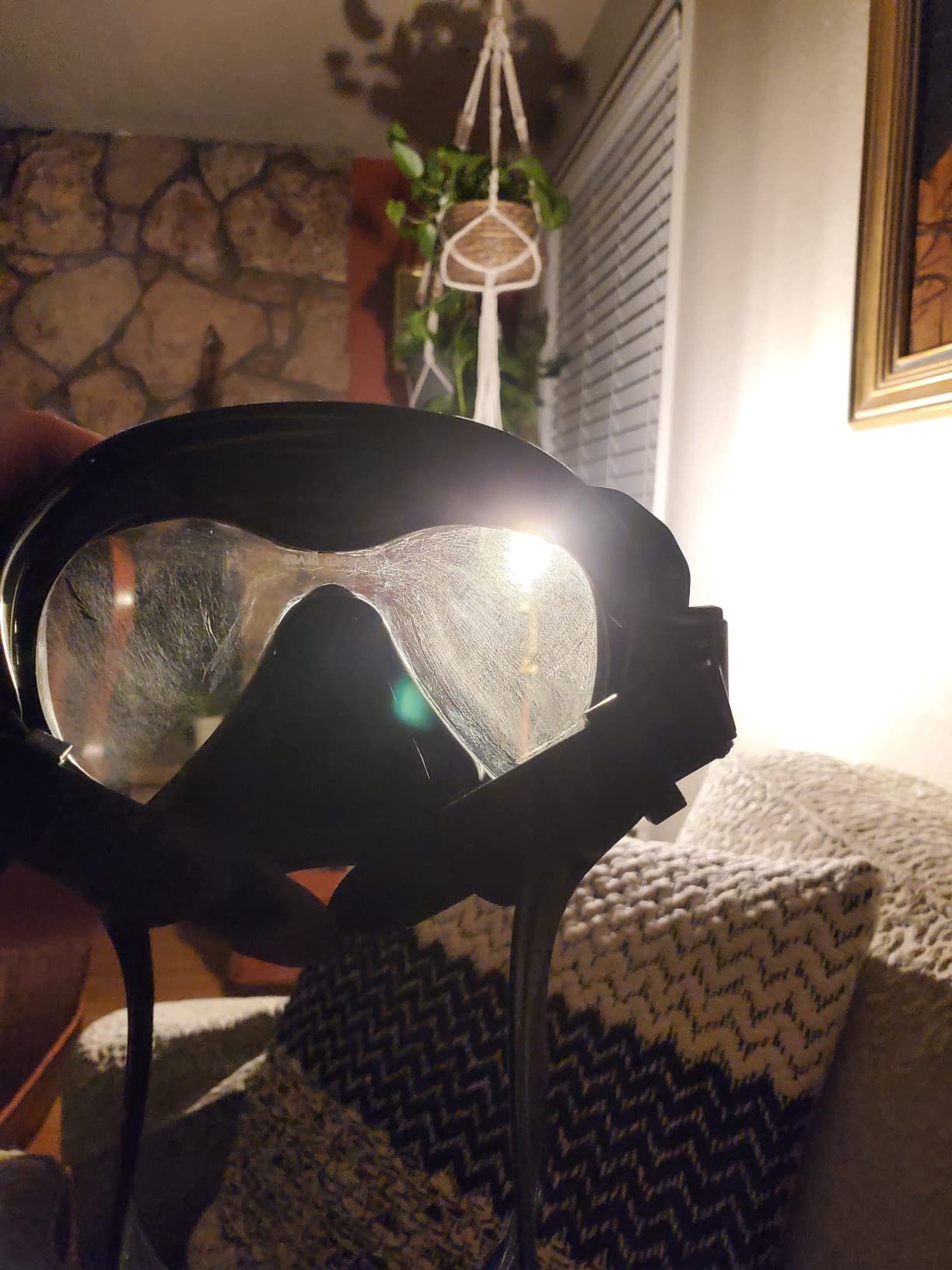 Snorkel Set Adults, Snorkel Mask and Dual Drain Valve Dry Snorkel customer photo 1