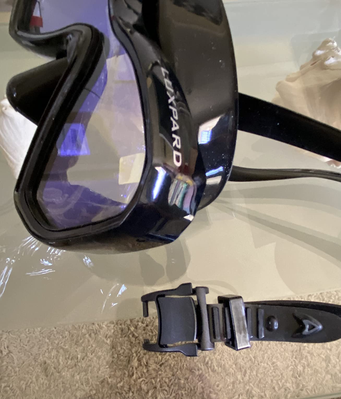 Snorkel Set Adults, Snorkel Mask and Dual Drain Valve Dry Snorkel customer photo 2