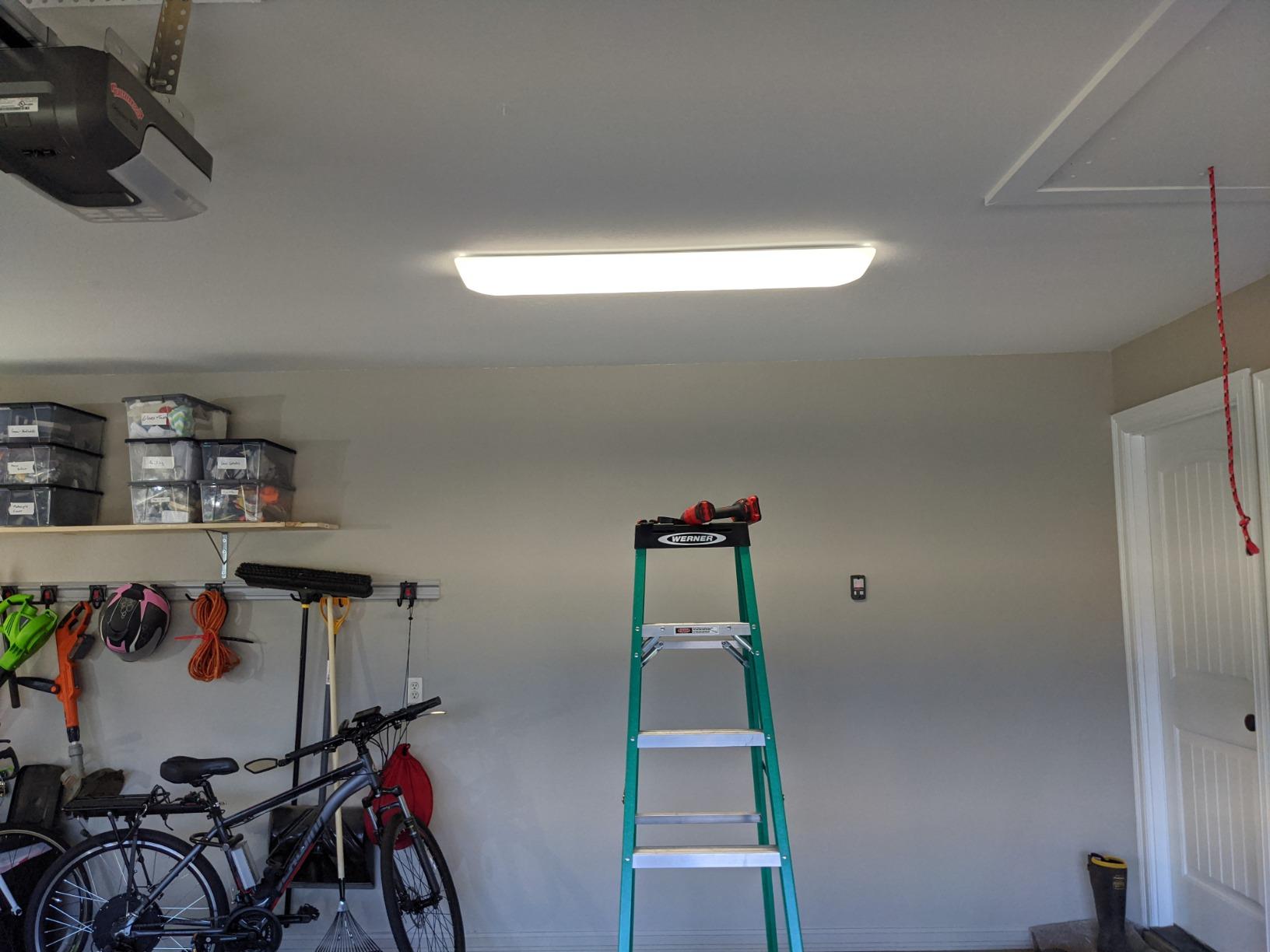 ANTLUX 4FT LED Flush Mount Puff Lights 60W, 6600 Lumens, 4000K Neutral White, 48 Inch Integrated Low Profile Flushmount Linear LED Cloud Ceiling Light Fixture for Kitchen, Laundry customer photo 1