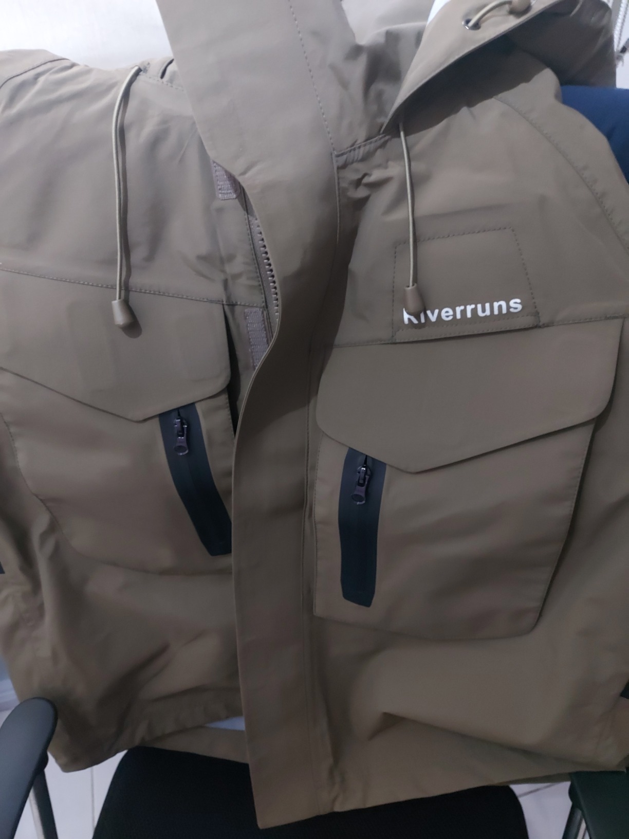 Riverruns Fishing Wading Jacket, Breathable Outdoor Fly Fishing Rain Coat customer photo 1