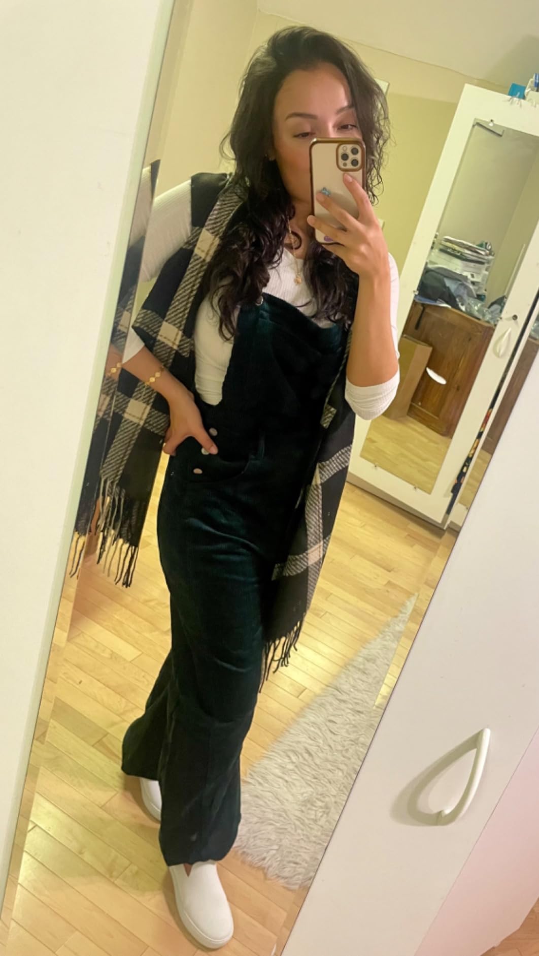 FURTALK Winter Scarf for Women Oversized Plaid Tassel Shawl Wrap customer photo 2