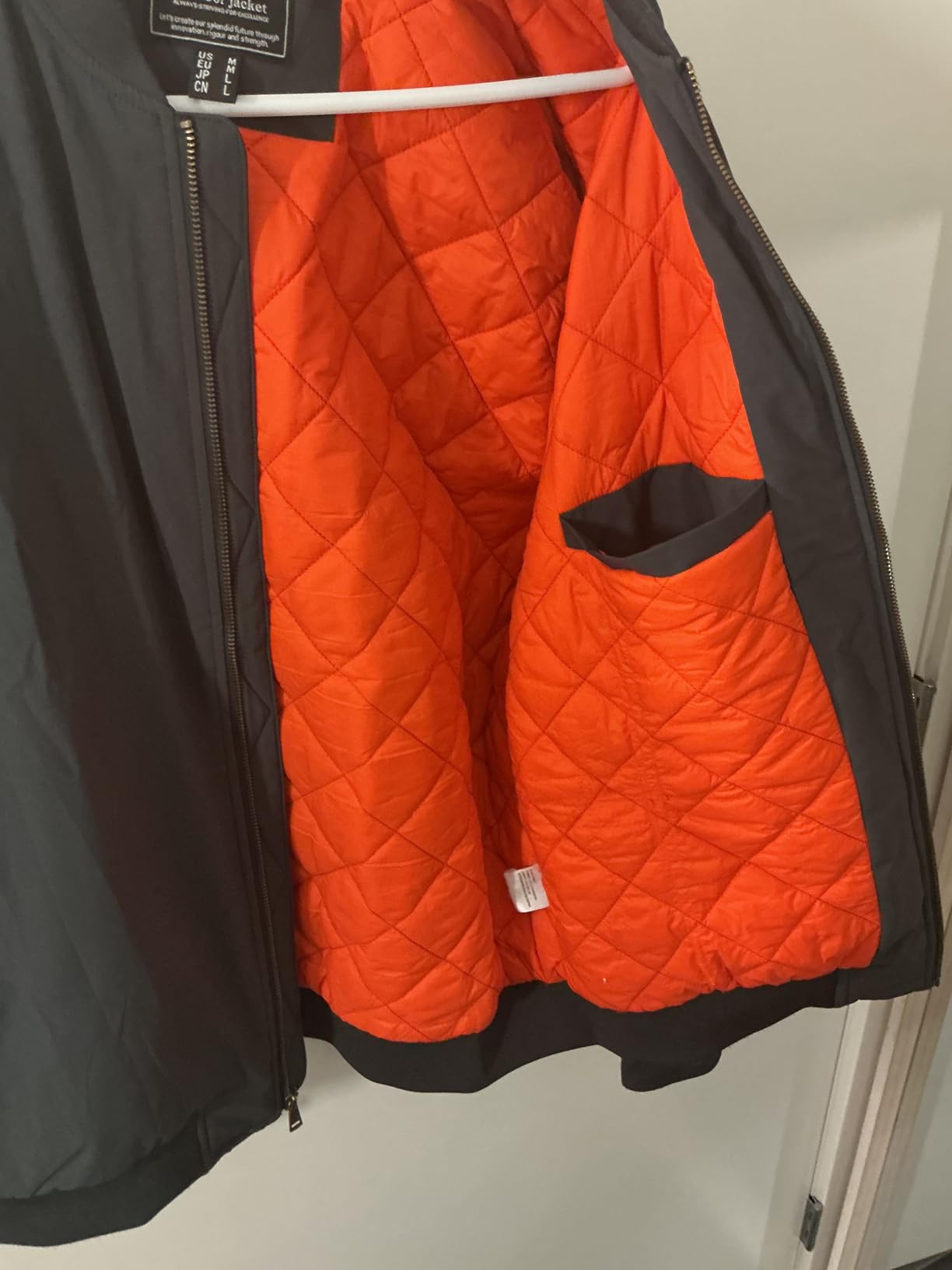 TACVASEN Men's Jackets-Bomber Jacket Fall Winter Warm Windbreaker Full Zip Casual Padded Coats customer photo 2