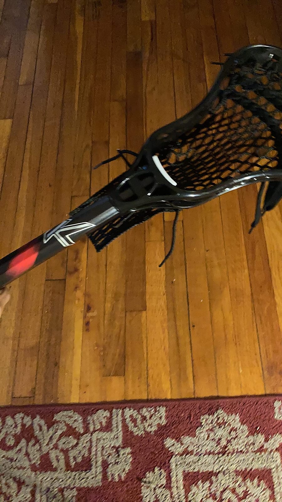 Lacrosse Complete Junior Stick with Shaft & Head,Red/Black customer photo 1