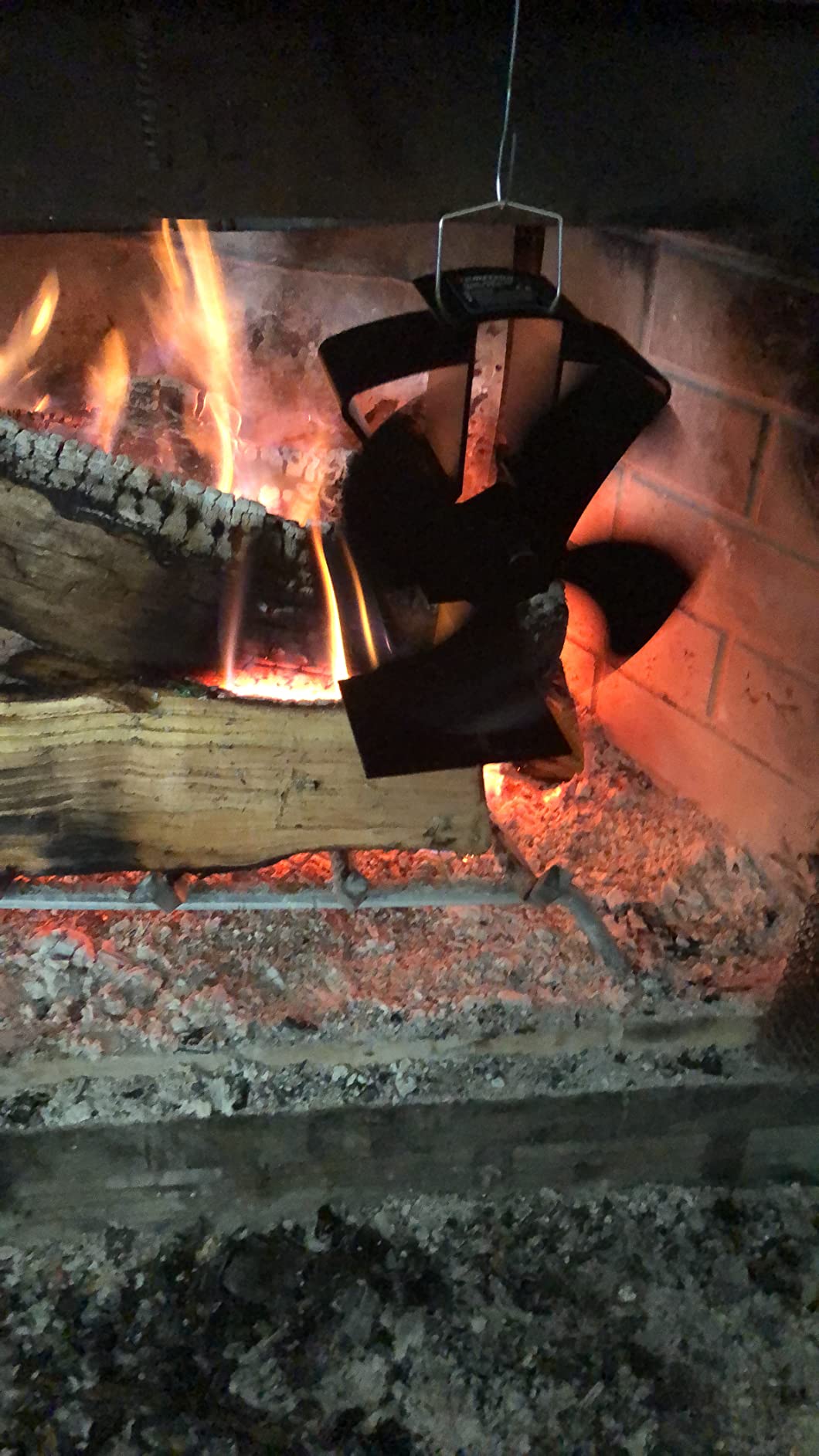 Tomersun 4 Blades Heat Powered Stove Fireplace Fan for Home Wood Log Burning Fireplace Circulating Warm Air Saving Fuel Efficiently customer photo 1