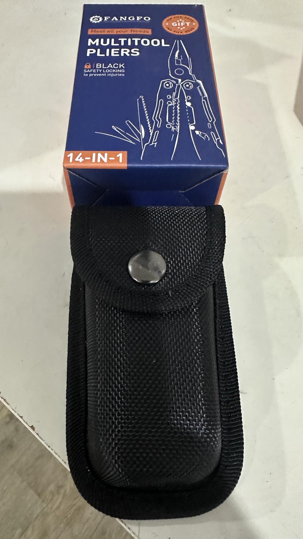 14-In-1 Multitool with Safety Locking, Professional Stainless Steel Multitool Pliers Pocket Knife, Bottle Opener, Screwdriver with Nylon Sheath ,Apply to Survival,Camping, Hunting and Hiking 1 Pcs customer photo 2