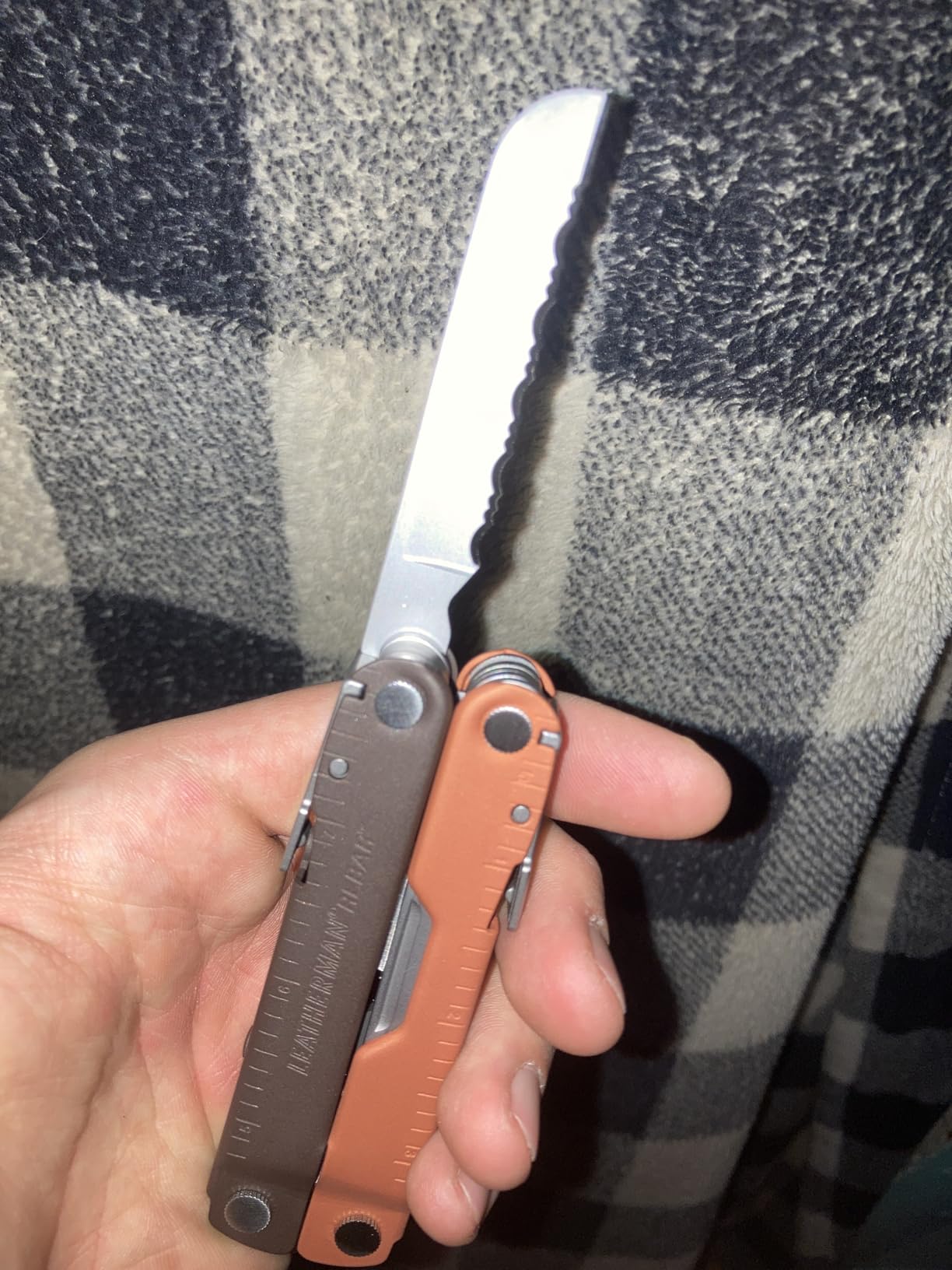 LEATHERMAN Rebar Multi-Tool, Replaceable Wire Cutters and Saw, Coyote Tan customer photo 2