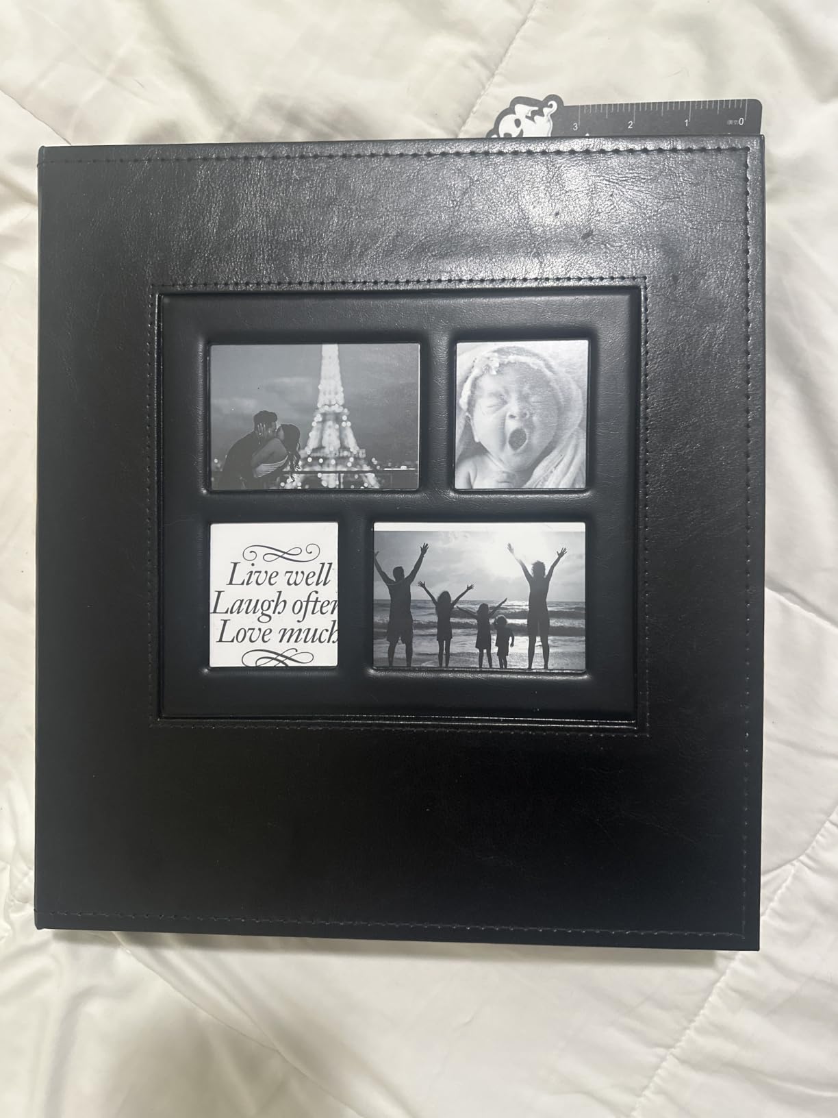 Ywlake Photo Album 4x6 500 Pockets Photo, Extra Large Capacity Family Wedding Picture Albums Holds 500 Horizontal and Vertical Photos Black customer photo 2
