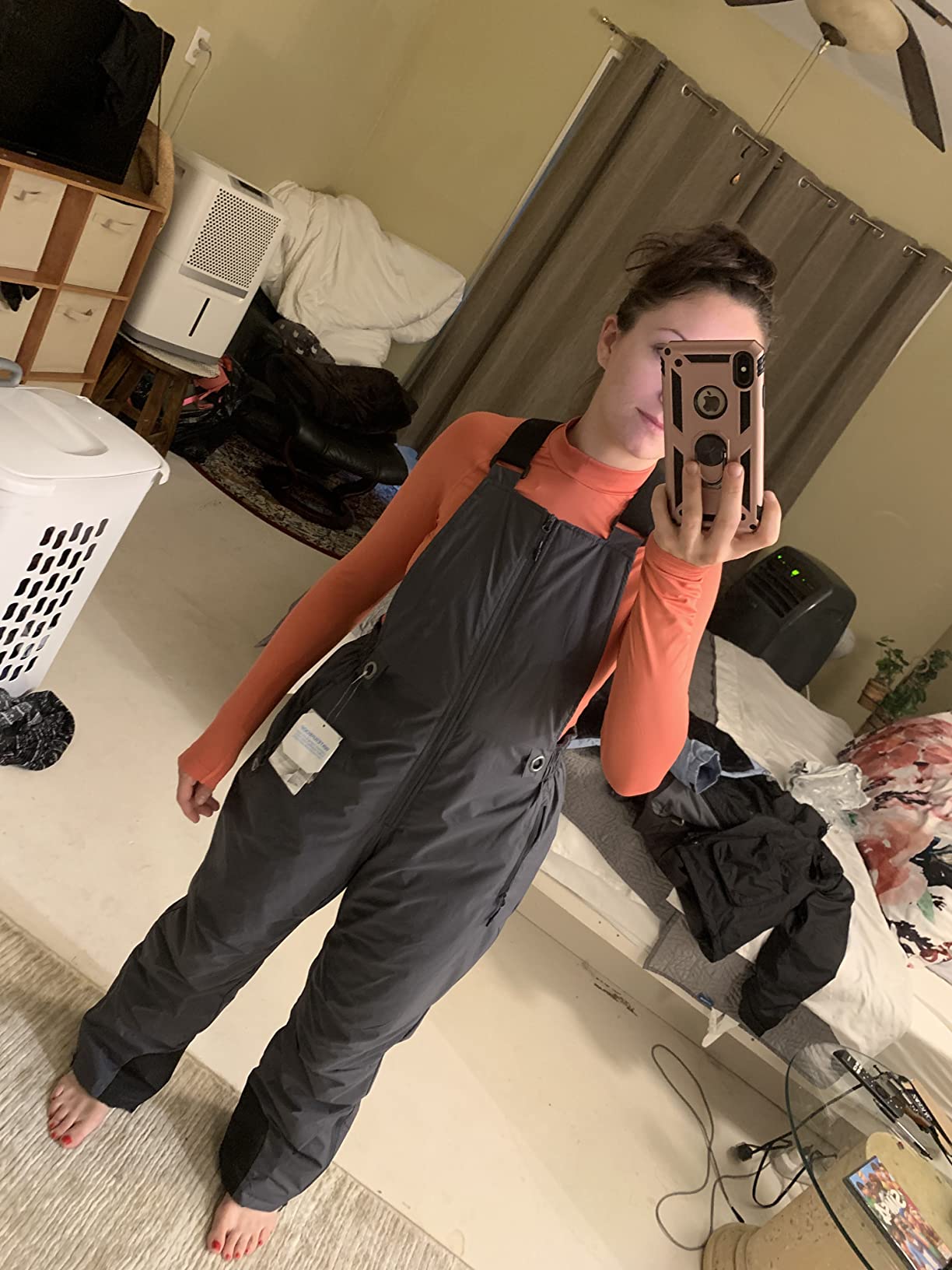 baleaf Women's Insulated Waterproof Ski Bib Overalls Snow Windproof Snowboarding Pant customer photo 1