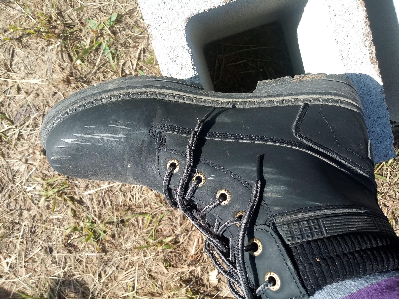 Athlefit Women's Lace-Up Work Hiking Combat Ankle Boots customer photo 2