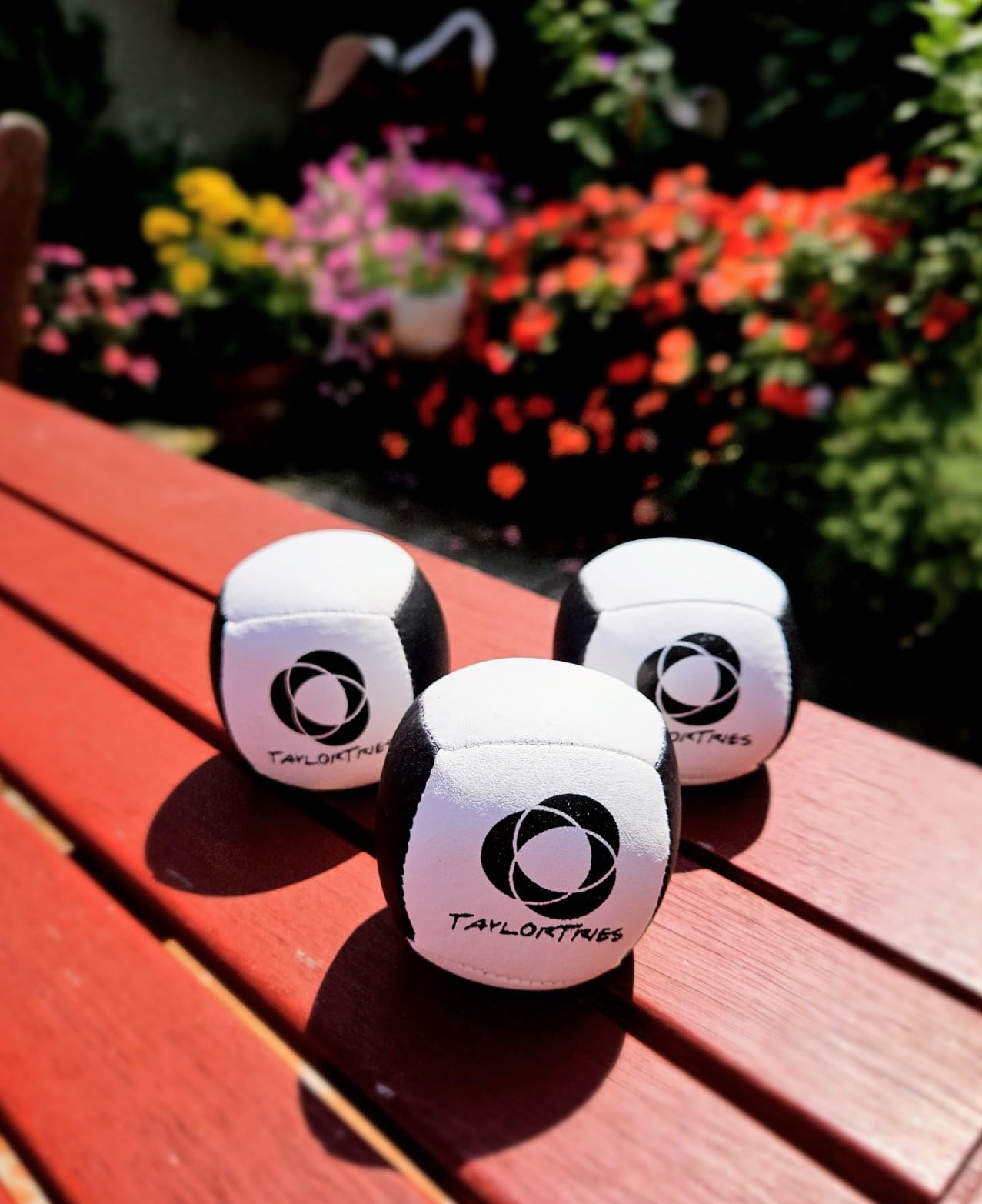 Zeekio - Taylor Tries Signature Professional Beginner Juggling Ball Set - for Beginners, All Levels & All Ages - 6 Panel Synthetic Leather Ball Durable - 110 Grams 62mm - Set of 3 customer photo 1