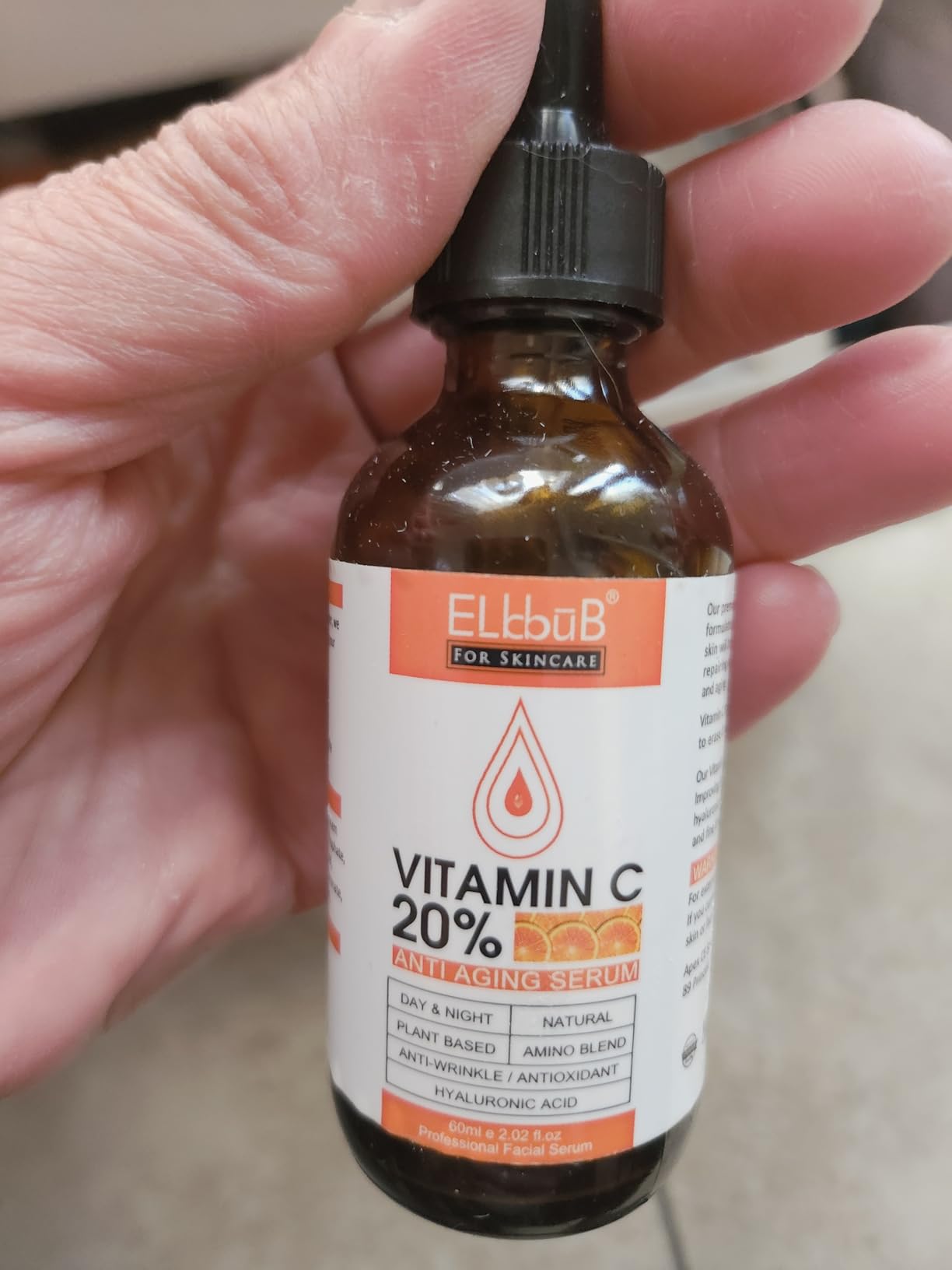 Premium 20% Vitamin C Serum For Face with Hyaluronic Acid, Retinol & Amino Acids - Boost Skin Collagen,Hydrate & Plump Skin, Anti Aging & Wrinkle Facial Serum customer photo 1