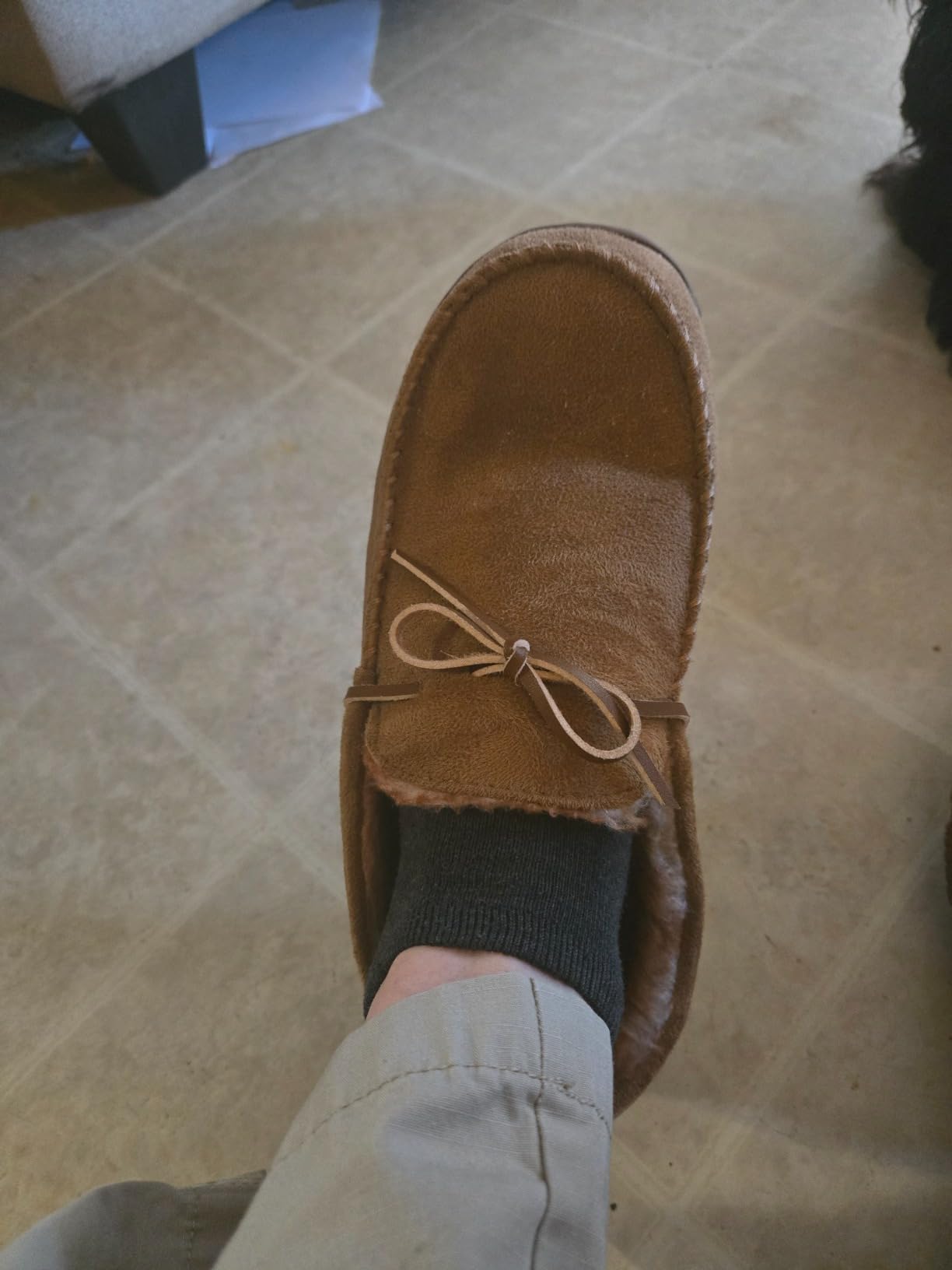 MIXIN Mens Moccasins Slippers Memory Foam House Shoes customer photo 2