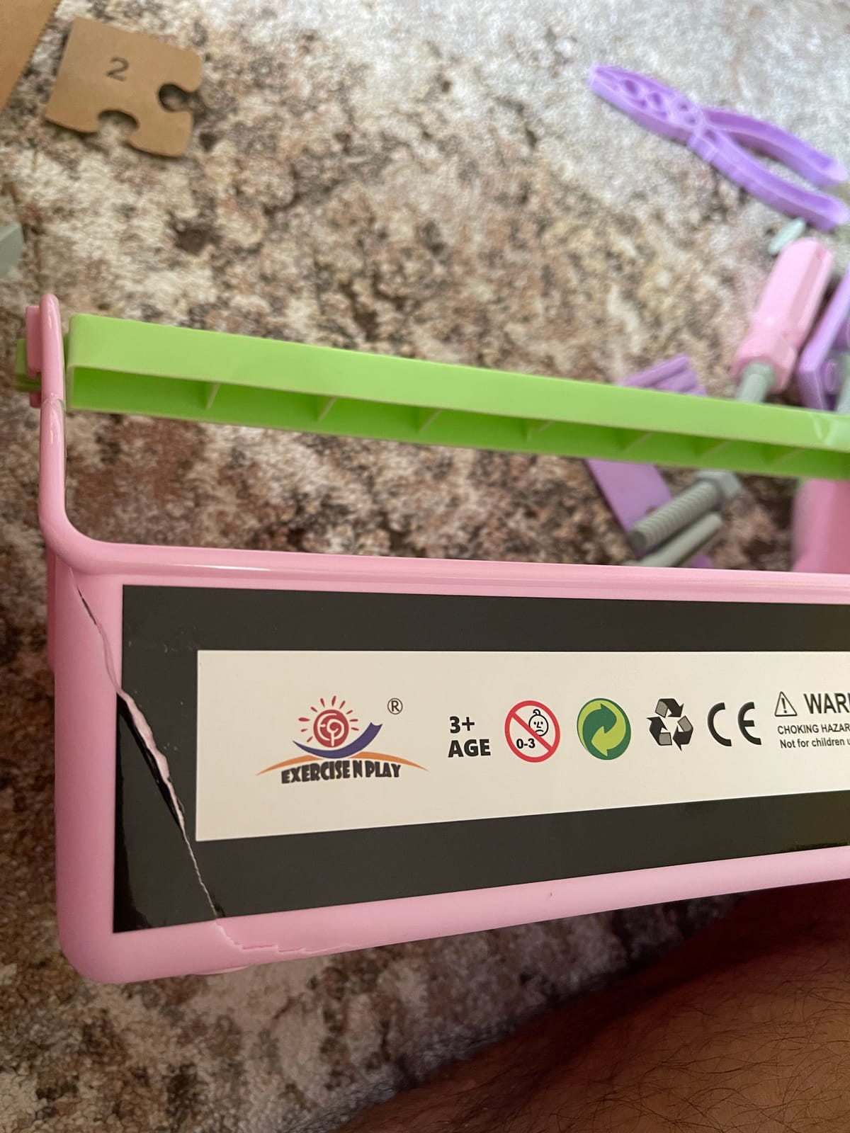 Kids Tool Set - Toddler Tool Playset with Toy Drill, Toy Tool Box, Construction Tools - Pretend Play Toddler Girl Toys Gifts for Toddlers Kids Aged 3 4 5 6 (Pink Tools) customer photo 2