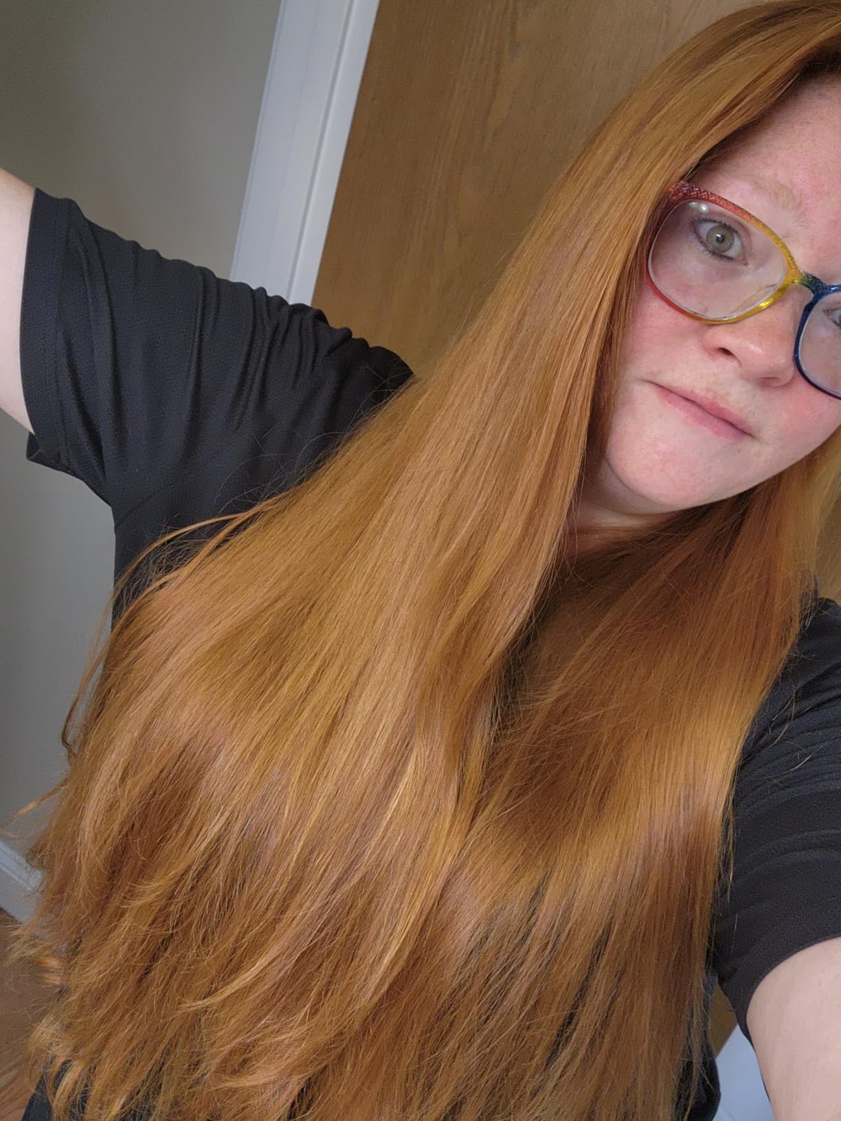 Kristin Ess Hair Gloss in Bittersweet Dark Brunette - 4 Wk Semi Permanent Hair Color for Women - Dark Brown Color Depositing Conditioner & Toner for Vibrant Color + Shine - Hair Dye Glaze - Vegan customer photo 1