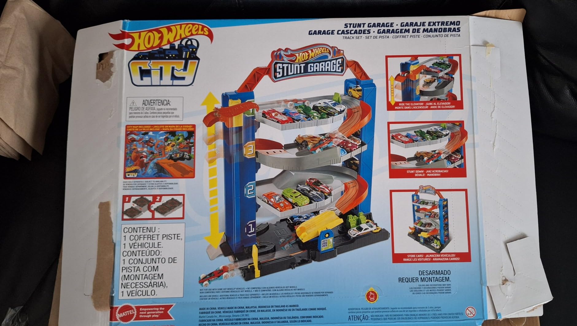 Hot Wheels City Stunt Garage Play Set Gift Idea for Ages 3 to 8 Years Elevator to Upper Levels Connects to Other Sets customer photo 1