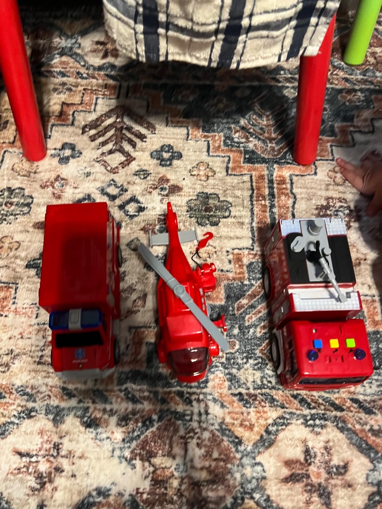 JOYIN Fire Truck Toys for 3 4 5 6 7 Year Old Boys - Fire Engine, Emergency Vehicle, Kids Firetruck, Friction Powered Car with Lights and Sounds, Birthday Gifts for Boys Girls Age 3-9 customer photo 2