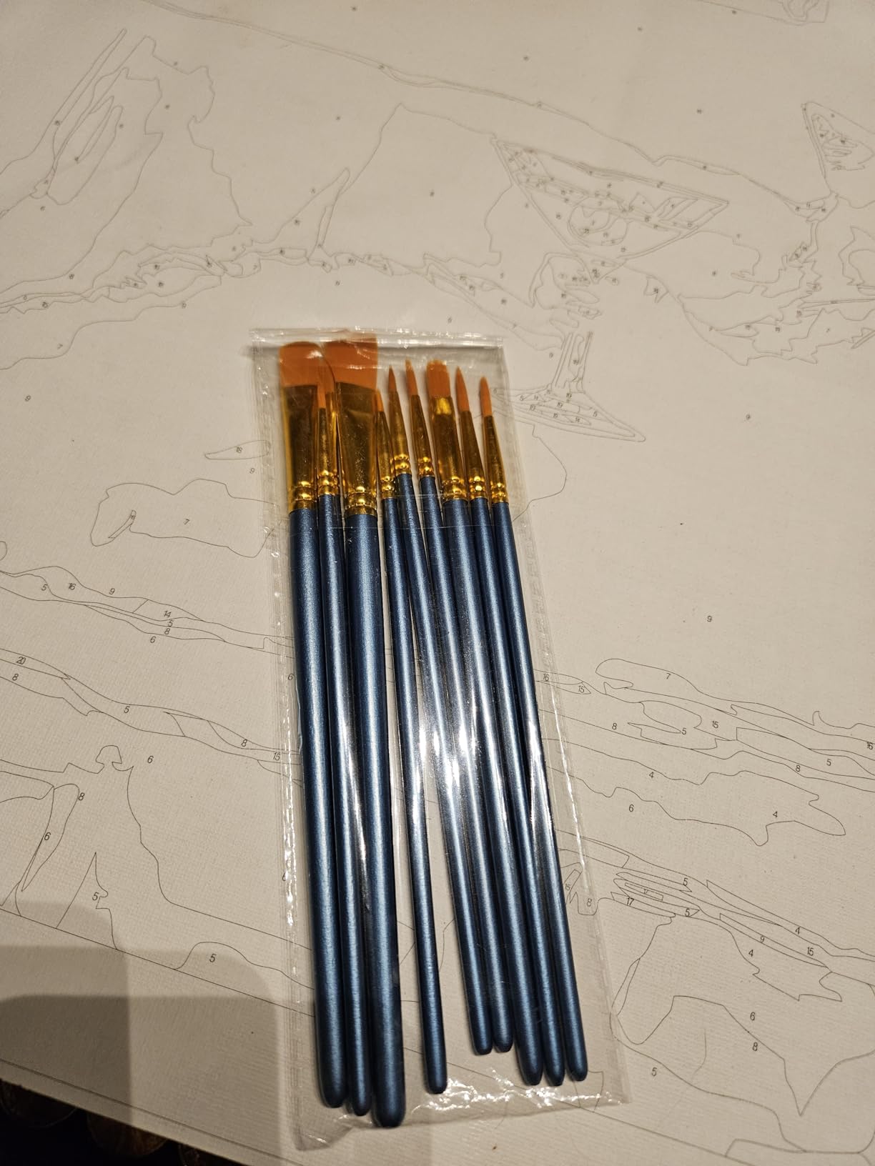 Soucolor Acrylic Paint Brushes Set, 20 Pcs Pointed Tip Artist Paintbrushes customer photo 2