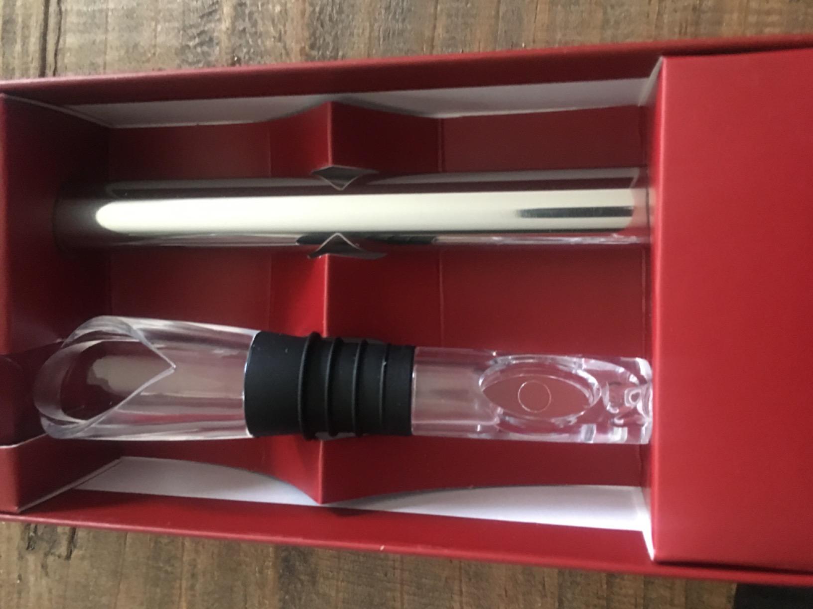 YouYah Wine Chiller Stick 3-in-1 Stainless Steel Wine Bottle Cooler Stick,Rapid Iceless Wine Chilling Rod with Aerator and Pourer,Wine Gift customer photo 2