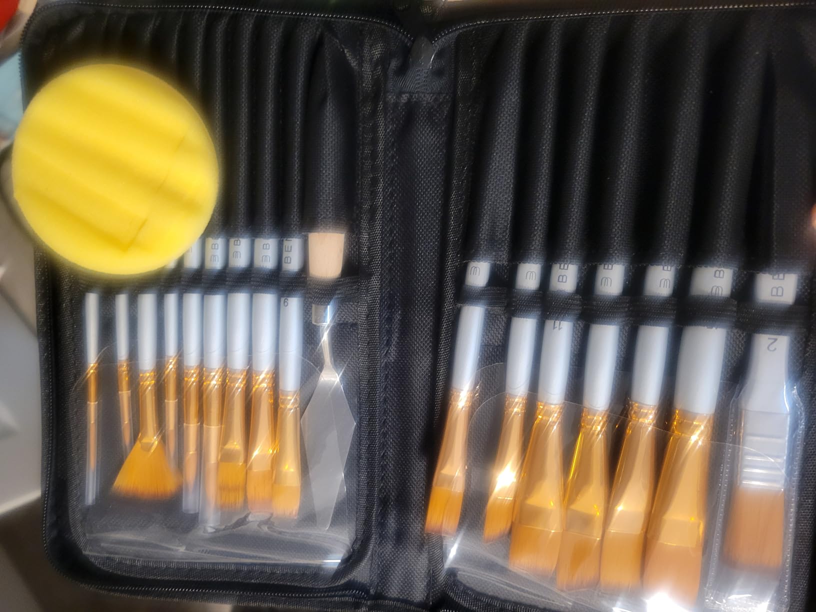 Acrylic Paint Brush Set of 16, Artist Paint Brushes for Acrylic Painting customer photo 2