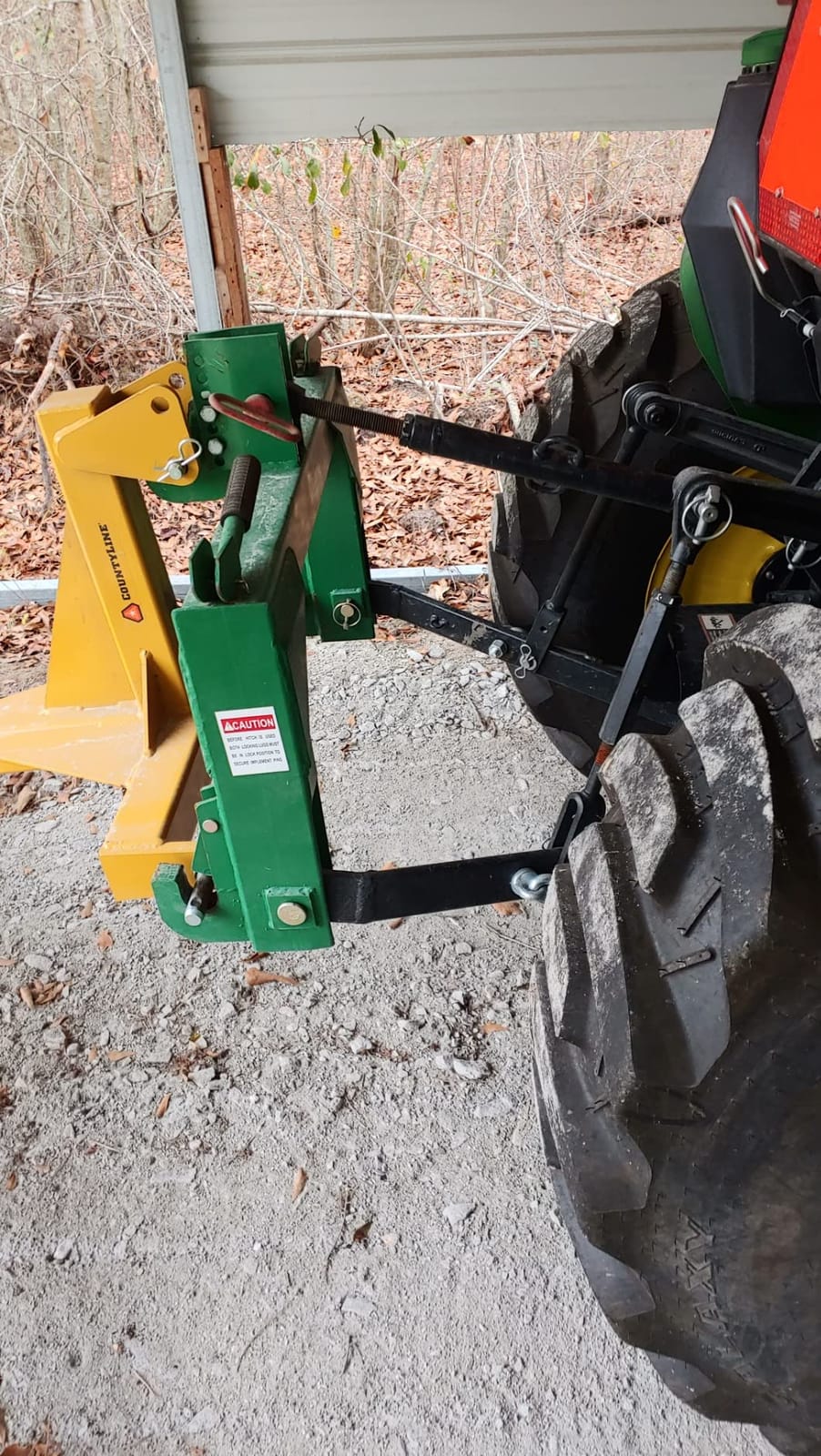 Titan Attachments Green 3 Point Quick Hitch Adaptor to Category 1 Tractors, 3000 LB Lifting Capacity, 27.5