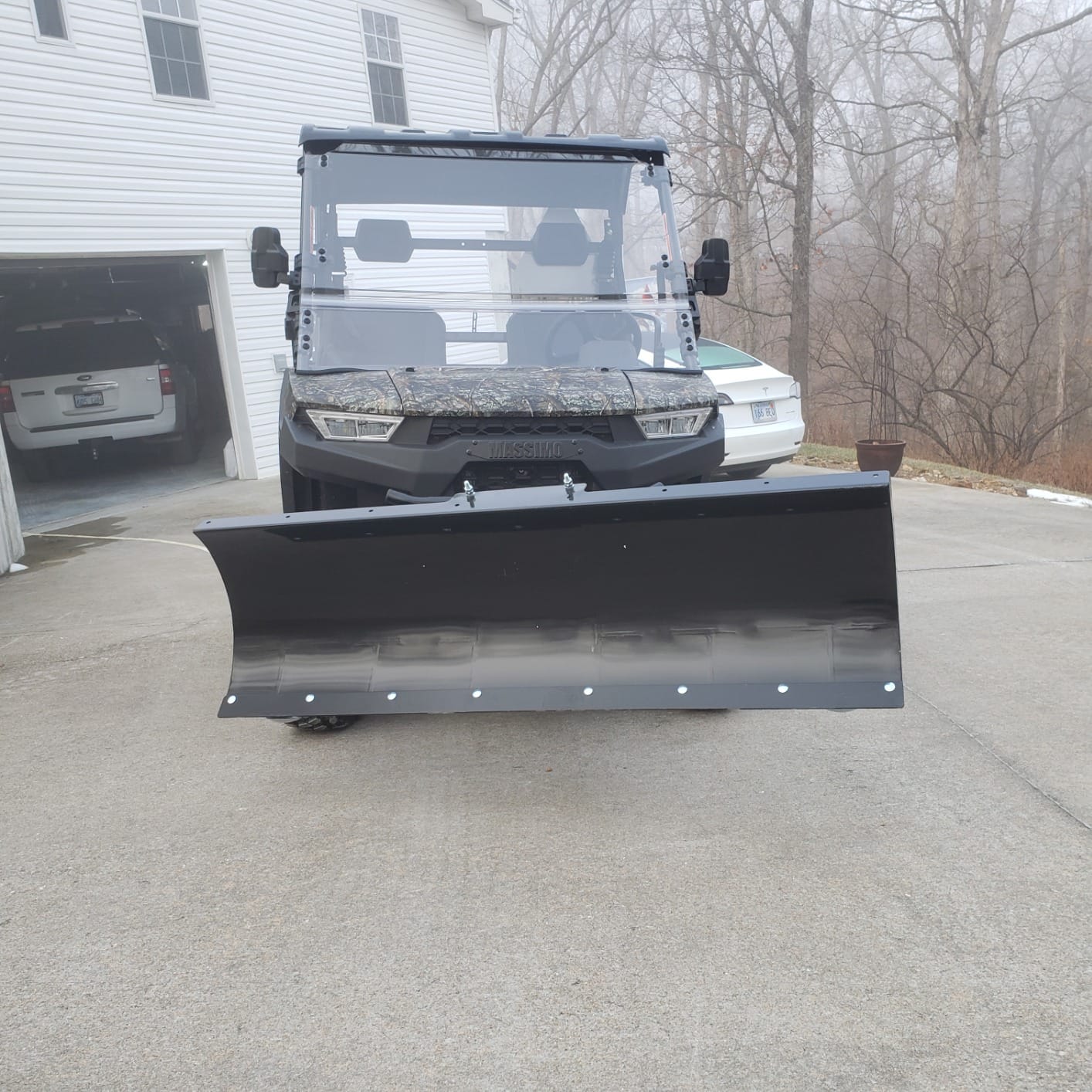 DENALI PLOWS® 72 inch Universal UTV Snow Plow Kit with Rubber Flap & Markers. Rugged and Durable to Switch Between UTV's and Rip Through Snow and Ice. Designed in the USA. customer photo 1