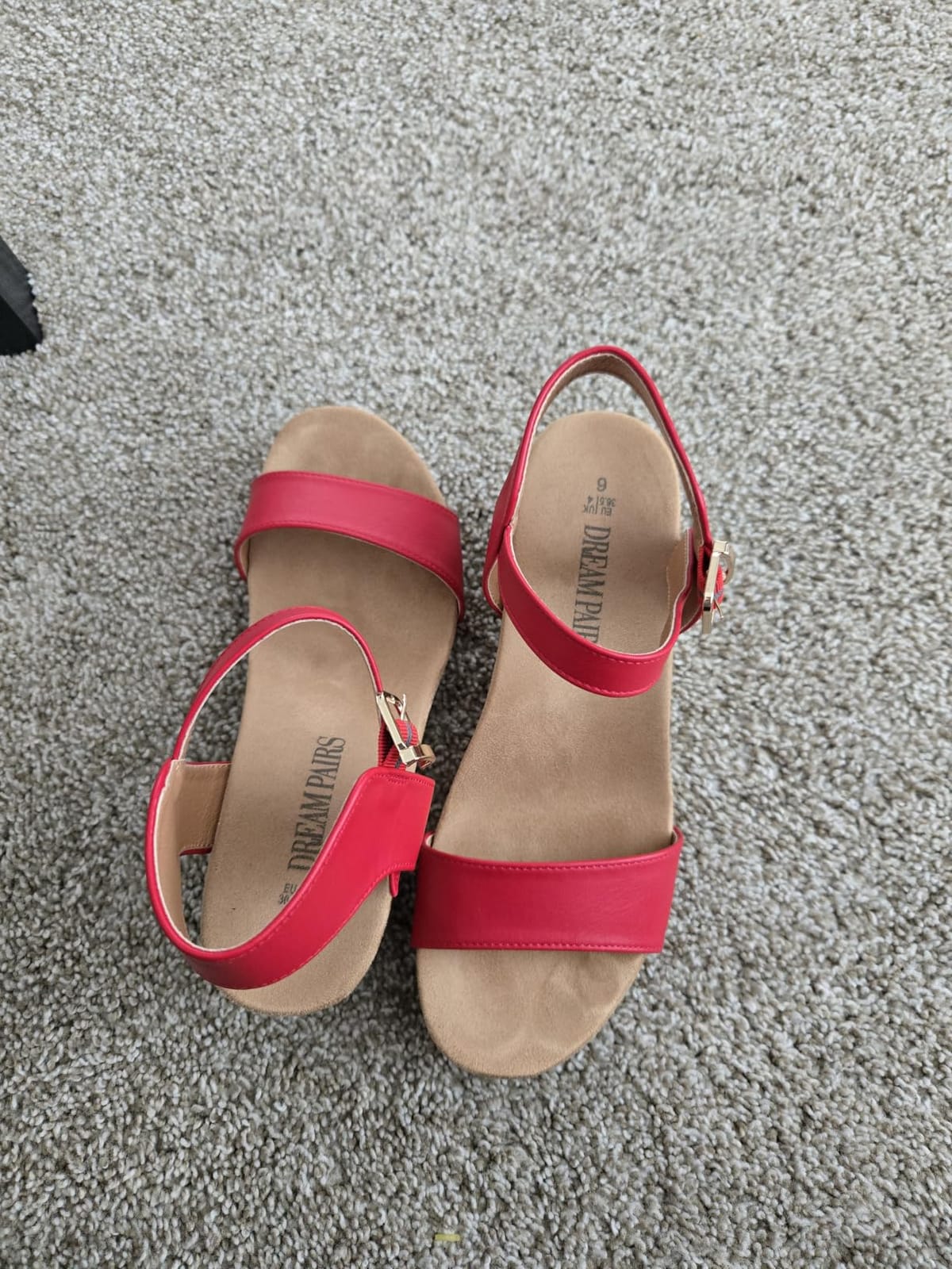 DREAM PAIRS Womens Cushioned Platform Wedge Sandals customer photo 1