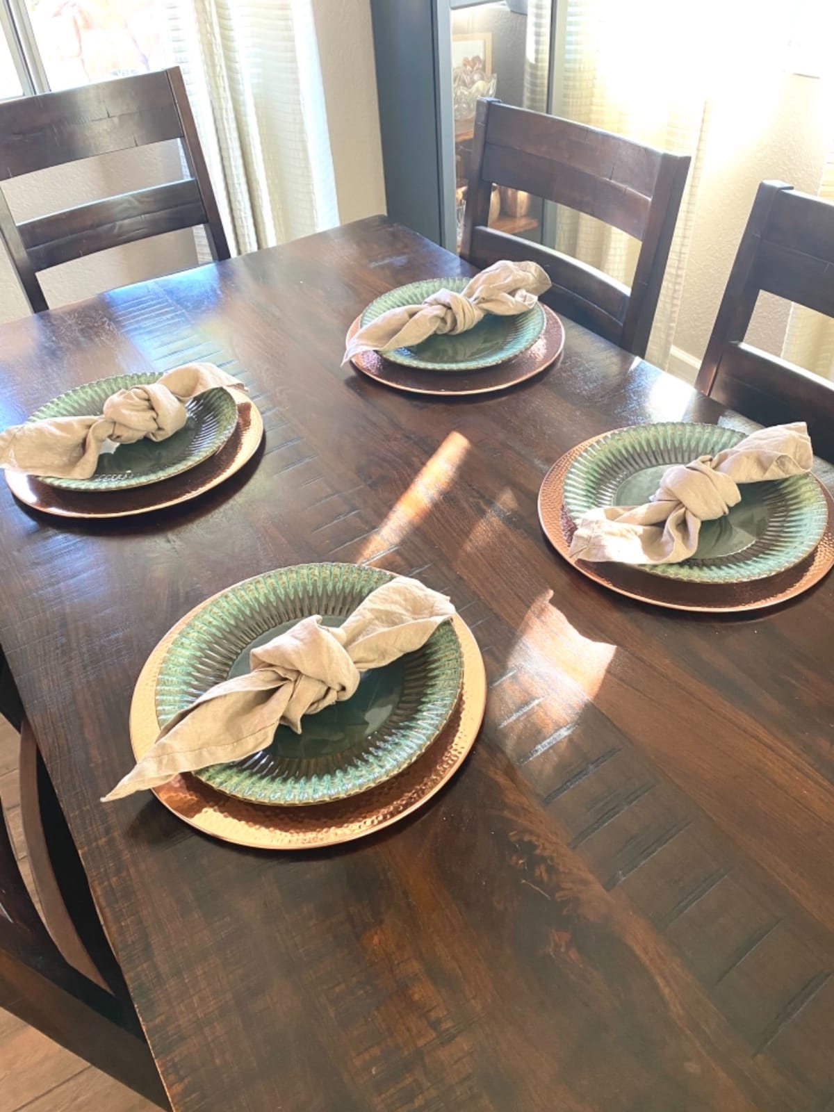 Linen Napkins –100% French Flax – Stonewashed Pure Linen Cloth Napkins - Size 18 Inch x 18 Inch – Set of 4 (Pure White) customer photo 2