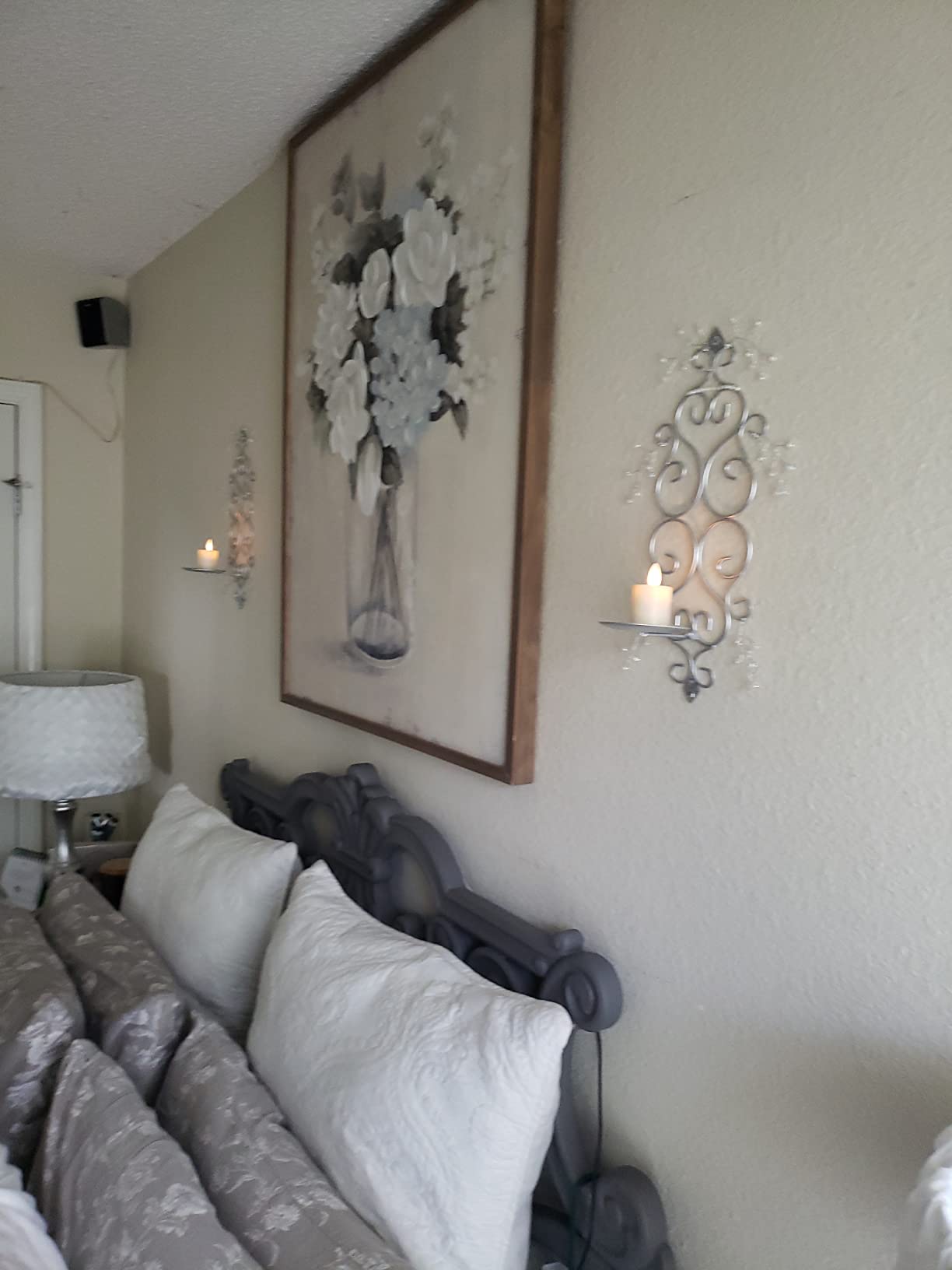 Sziqiqi Black Wall Candle Sconces Set of 2, for 3in Pillar Candles customer photo 1