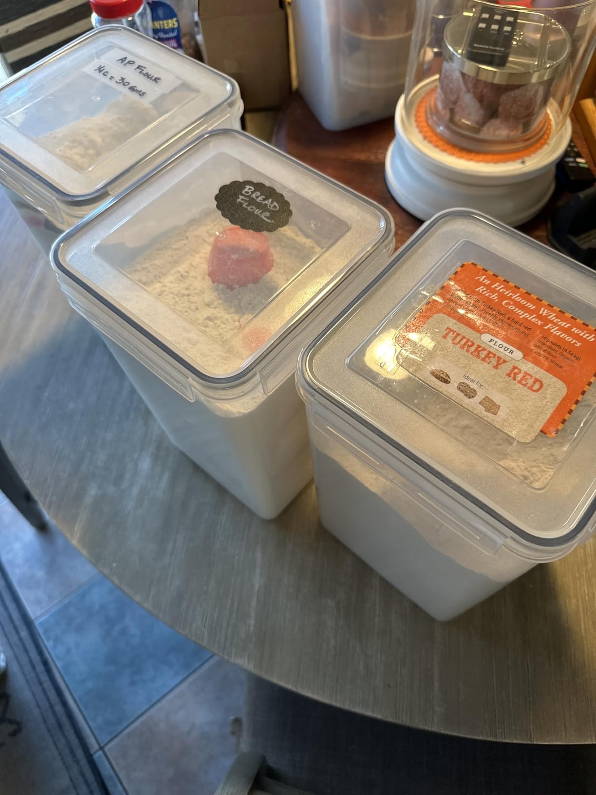 Chef's Path Extra Large Airtight Food Storage Containers with Lids, Pack of 2, 6.5L, 220Oz, Airtight Kitchen and Pantry Bulk Canisters for Flour, Sugar, Rice, and Baking Supplies - Transparent customer photo 1