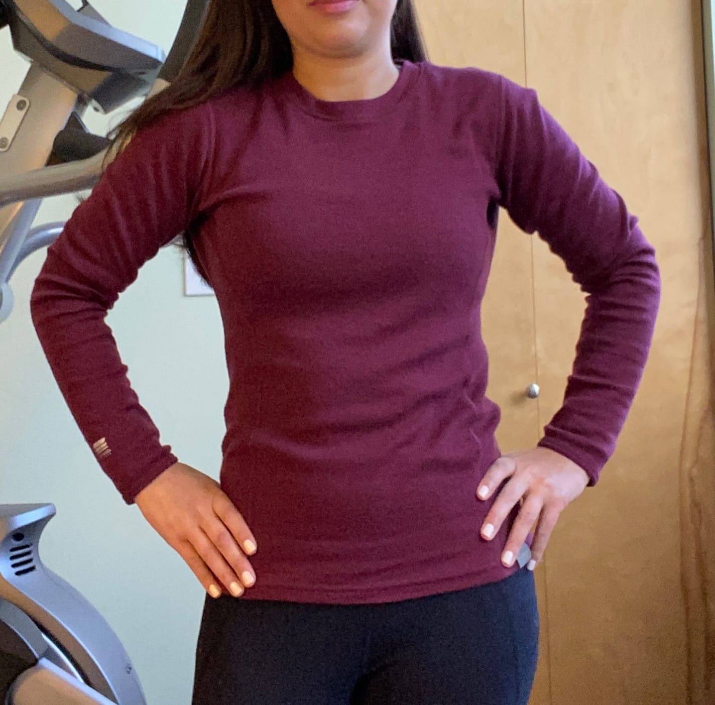 MERIWOOL Womens Base Layer 100% Merino Wool Midweight Long Sleeve Thermal Shirt customer photo 2