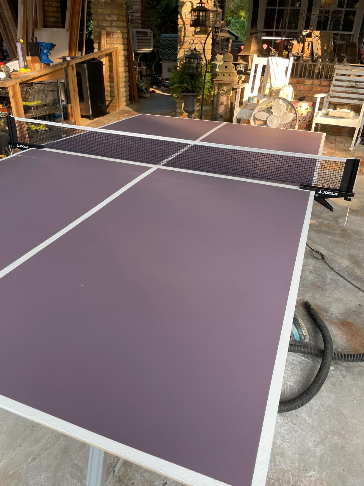 JOOLA Premium Inside Table Tennis Net and Post Set - Portable and Easy Setup 72 inch Regulation Size Ping Pong Spring Clamp Net, Black customer photo 2