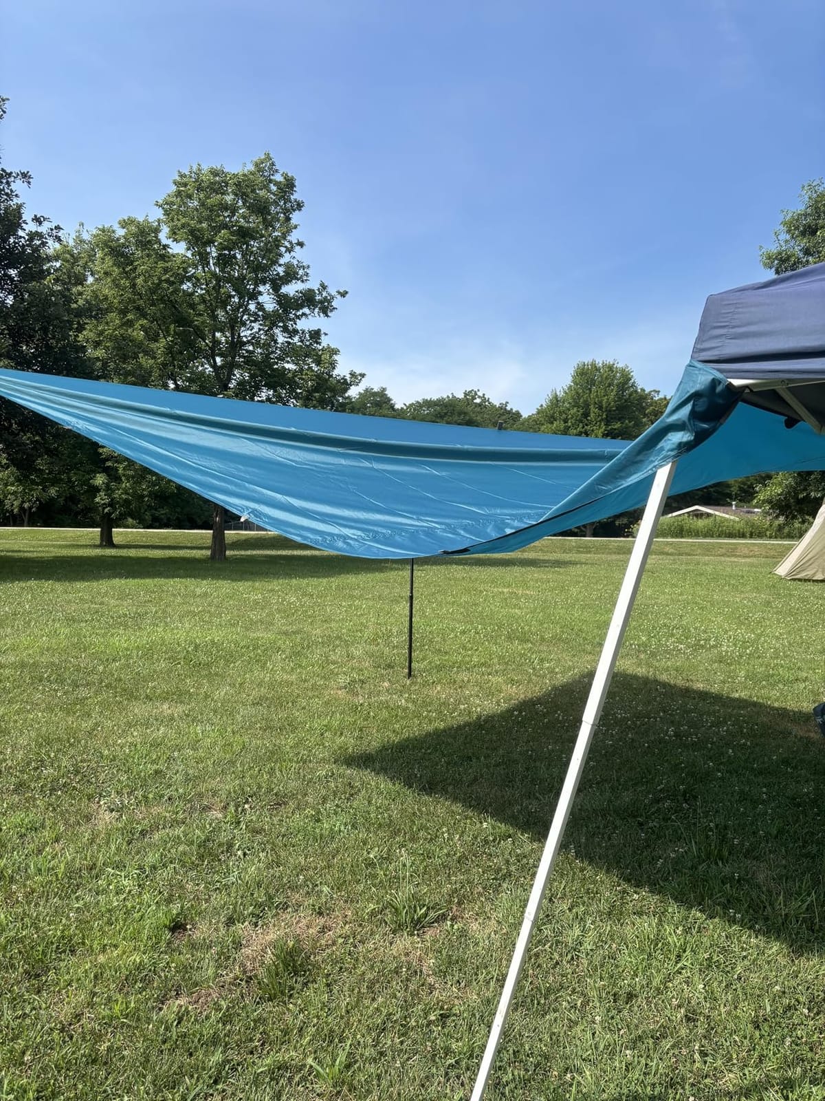 Kelty Noah’s Tarp Sun Shelter and Multi-Use Awning Rainfly, Portable Canopy UV Protection, Waterproof + Durable, 3 Sizes for Customized Pitch (12ft) customer photo 1
