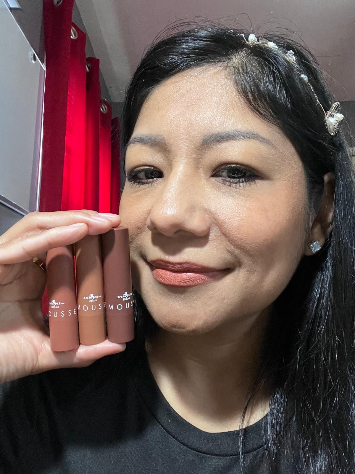Italia Deluxe Top Five Mousse Matte Lipstick Set Send Nudes customer photo 1