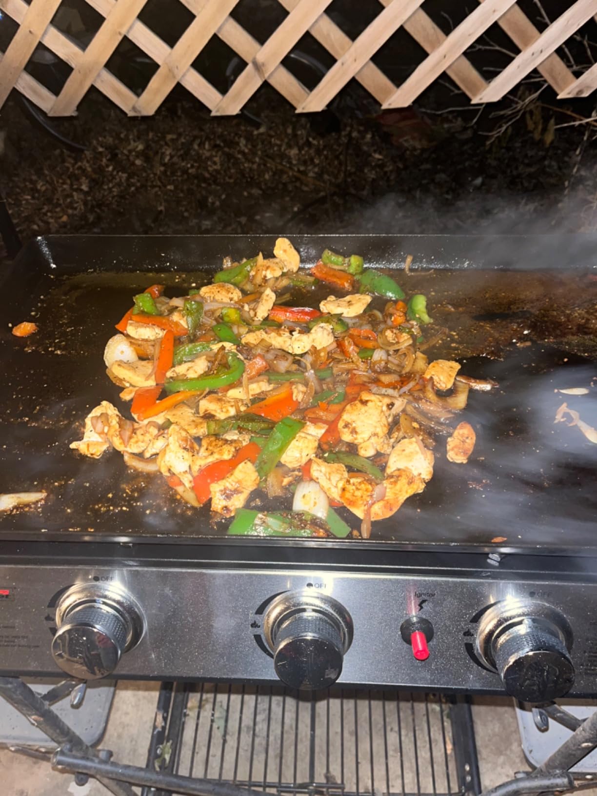 Royal Gourmet PD1301S Portable 3-Burnor Tabletop Gas Griddle | 25,500 BTU Cooking Power, 304 Sq. In. Cooking Surface | Ideal for Camping & Tailgating, Black & Silver customer photo 1