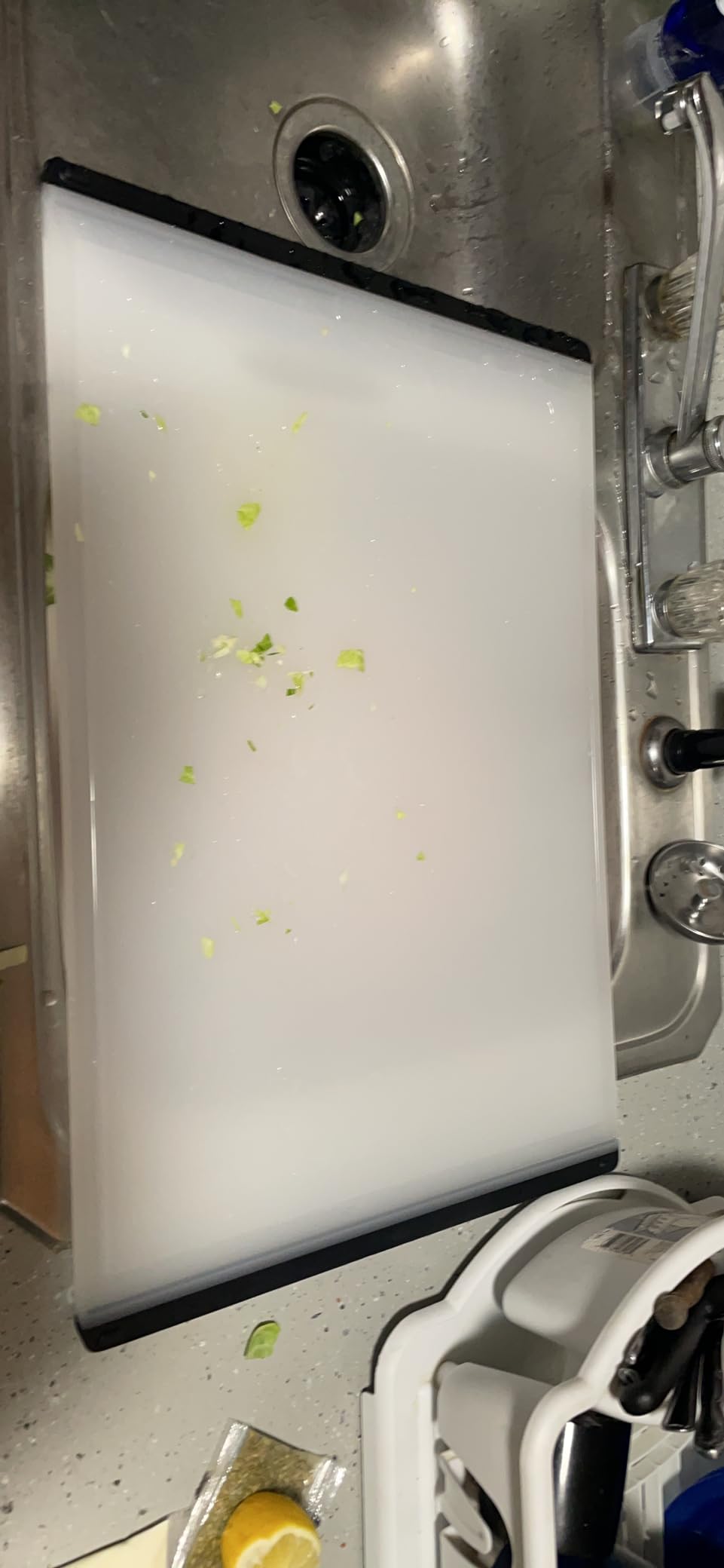 OXO Good Grips Plastic Carving & Cutting Board - White, 14.34 In x 21.11 In customer photo 1