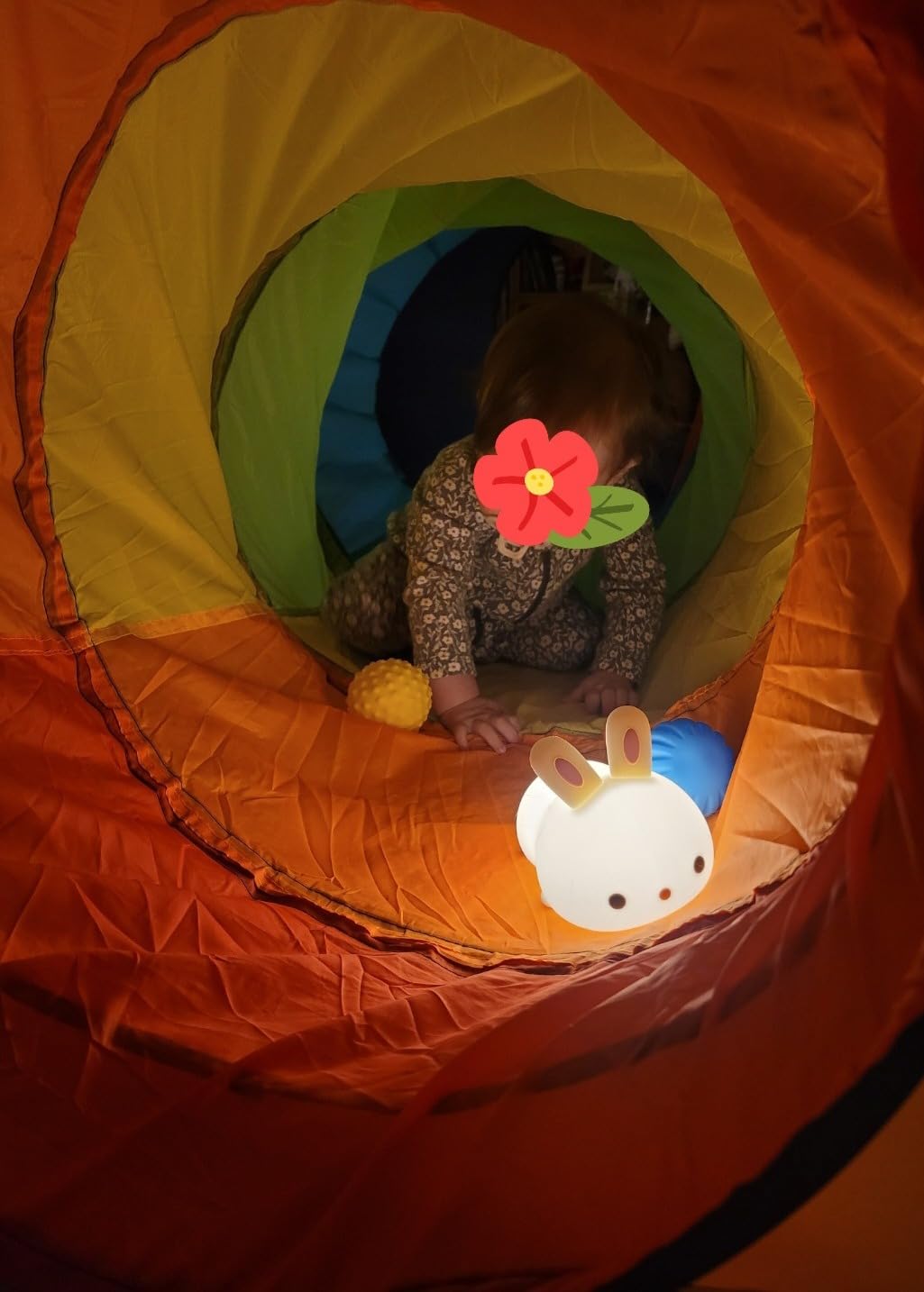 Kawaii Bunny Toys for Girls Gifts, 16-Color Silicone Night Light Cute Lamp customer photo 2