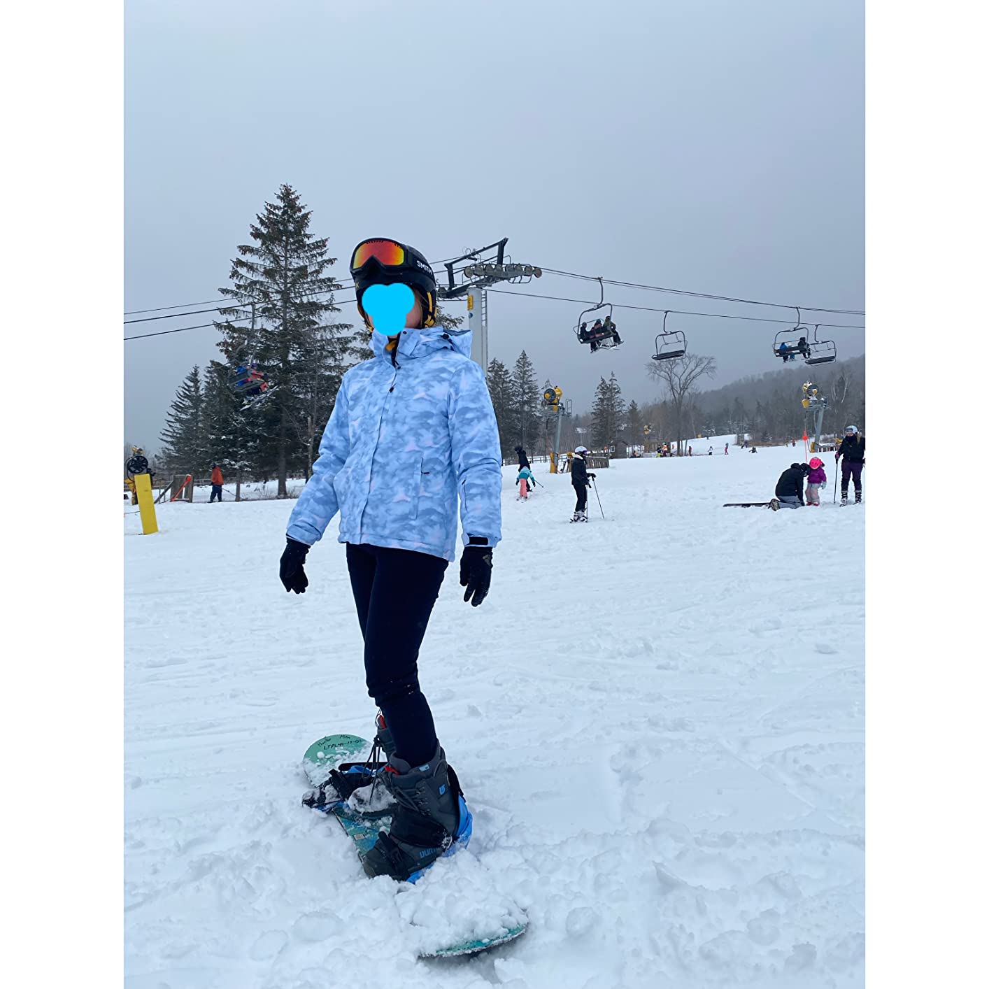 Wantdo Women's Waterproof Ski Jacket Colorful Printed Fully Taped Seams Rain Coat Warm Winter Parka customer photo 1