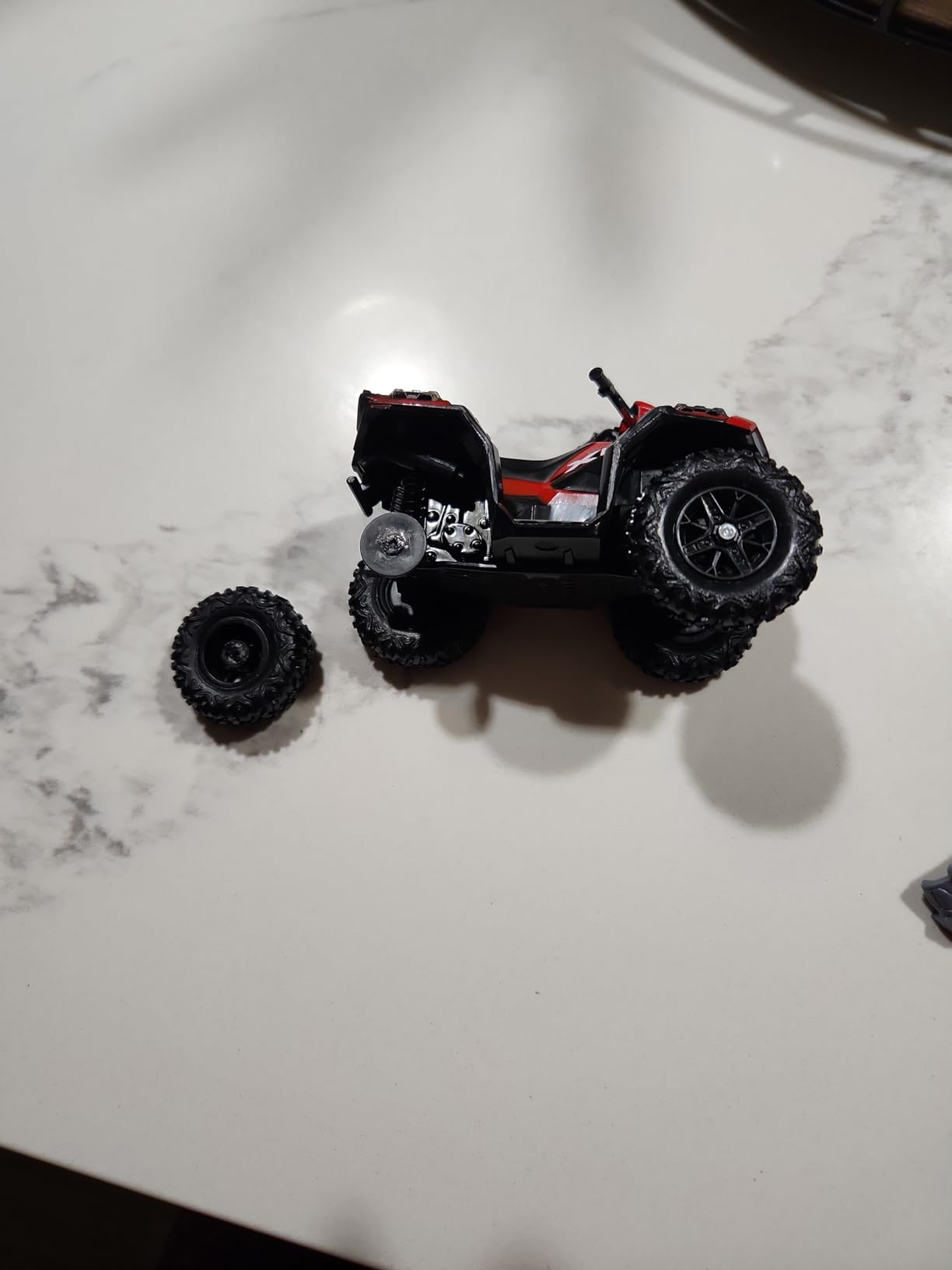 NewRay Toy Replica 4x4 Lifted Pickup Truck with Polaris Sportsman XP1000 ATV customer photo 1