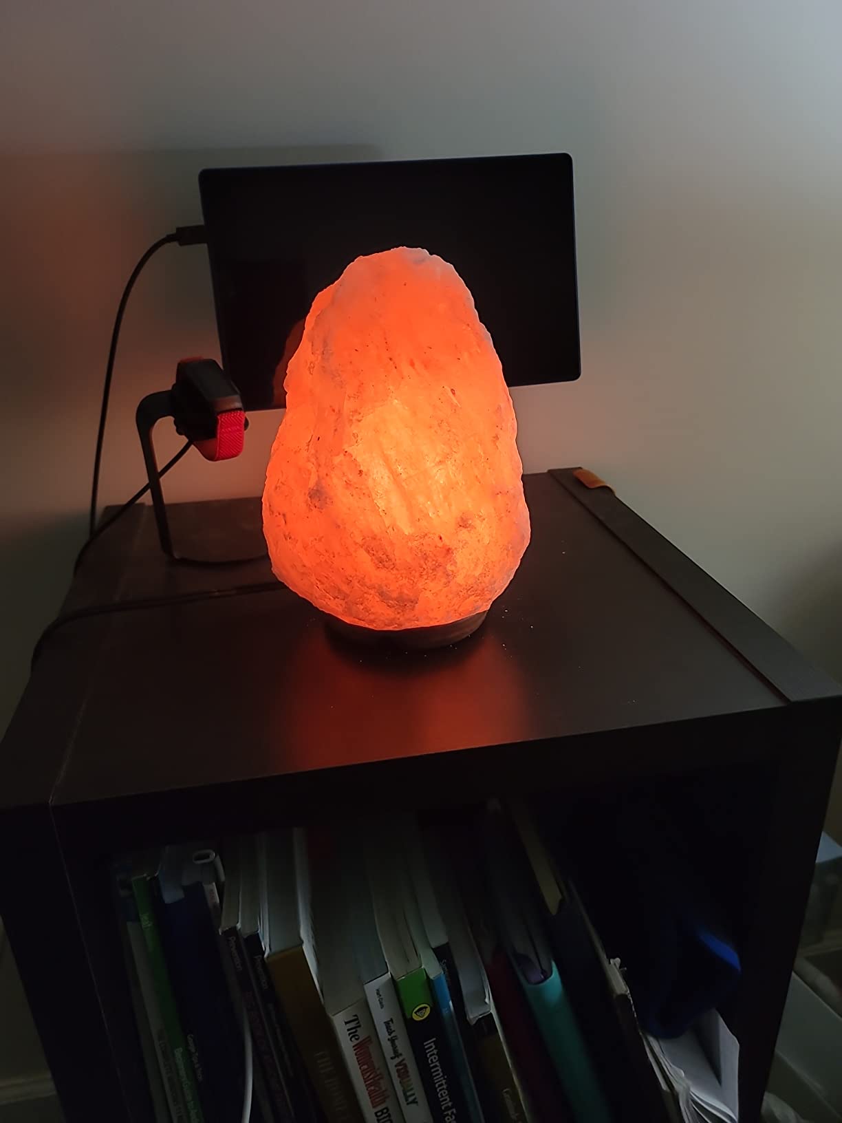 LN-02 Pack of 2 Natural Himalayan Pink Crystal Rock Salt Lamp 4~7 lbs with Dimmer Control Switch, Quality Gift Packaging customer photo 1