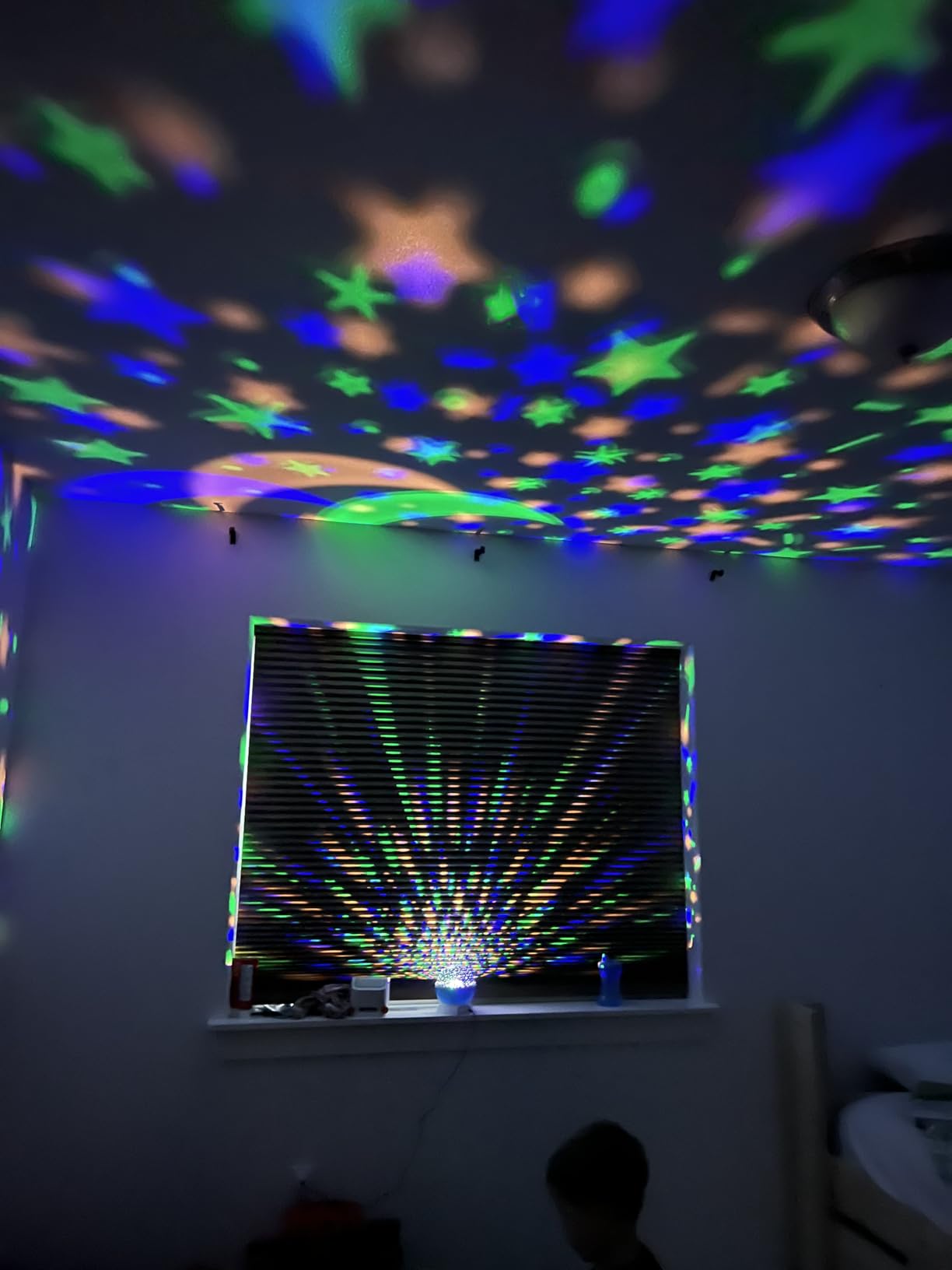 RICTLY Night Light for Kids, Kids Night Light Nebula 360 Degree Rotation - 4 LED Bulbs 12 Light Color Star Projector Changing with USB Cable, Romantic Gifts for Men Women Children customer photo 2