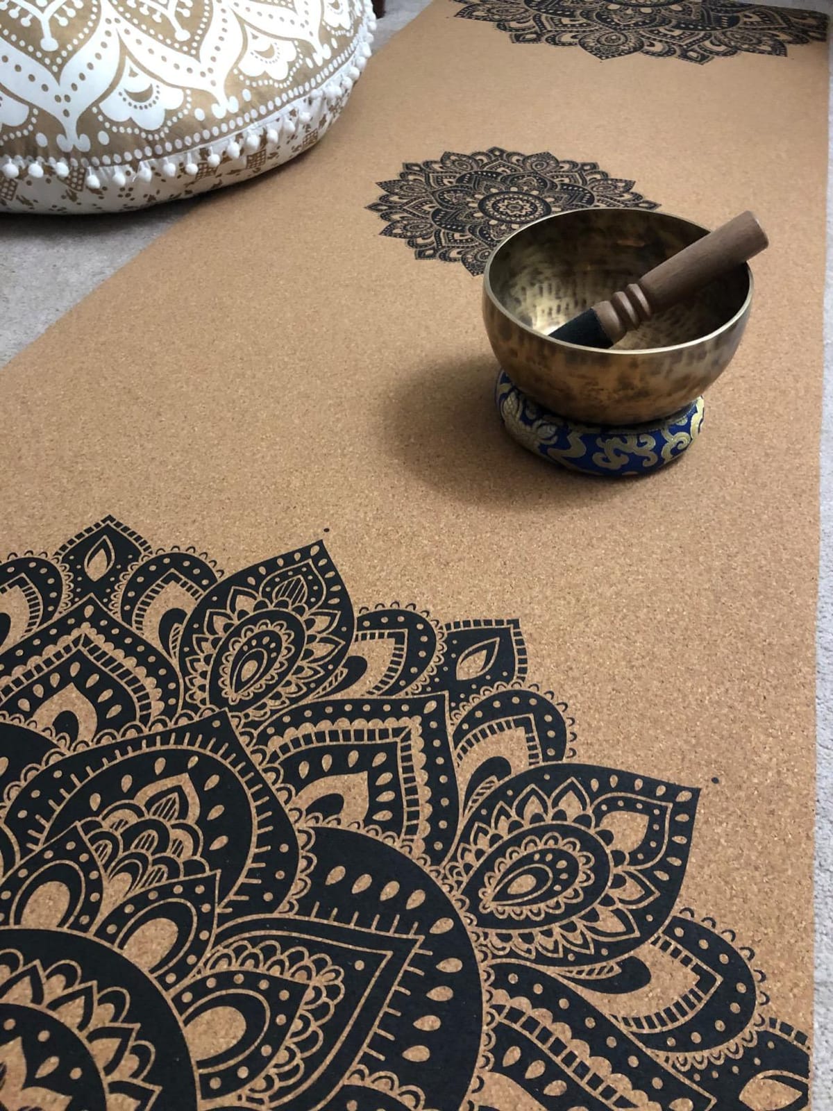 YOGA DESIGN LAB | The Cork Yoga Mat | Eco Luxury | Ideal for Hot Yoga, Power, Bikram, Ashtanga, Sweaty Workouts | Studio Quality | Includes Carrying Strap! customer photo 1