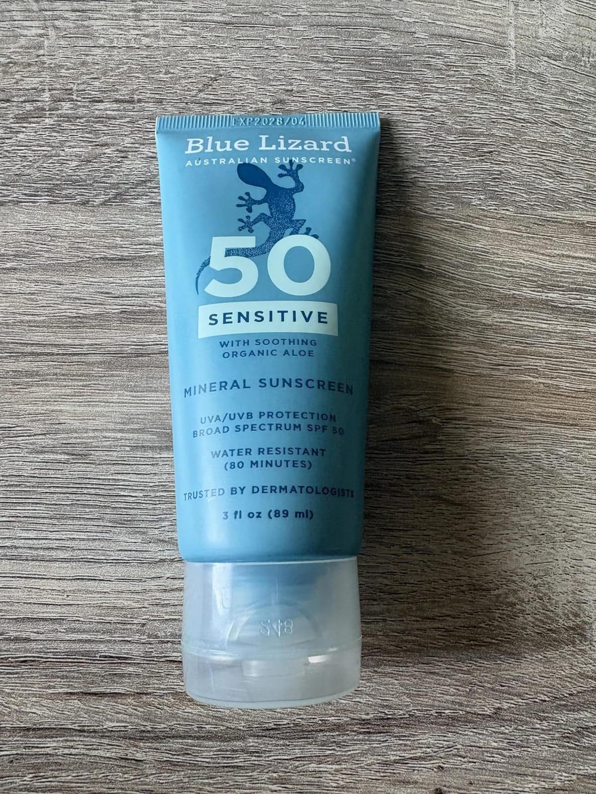 Blue Lizard SENSITIVE Mineral Sunscreen with Zinc Oxide, SPF 50+, Water Resistant, UVA/UVB Protection with Smart Cap Technology - Fragrance Free, 3 oz. Tube customer photo 2