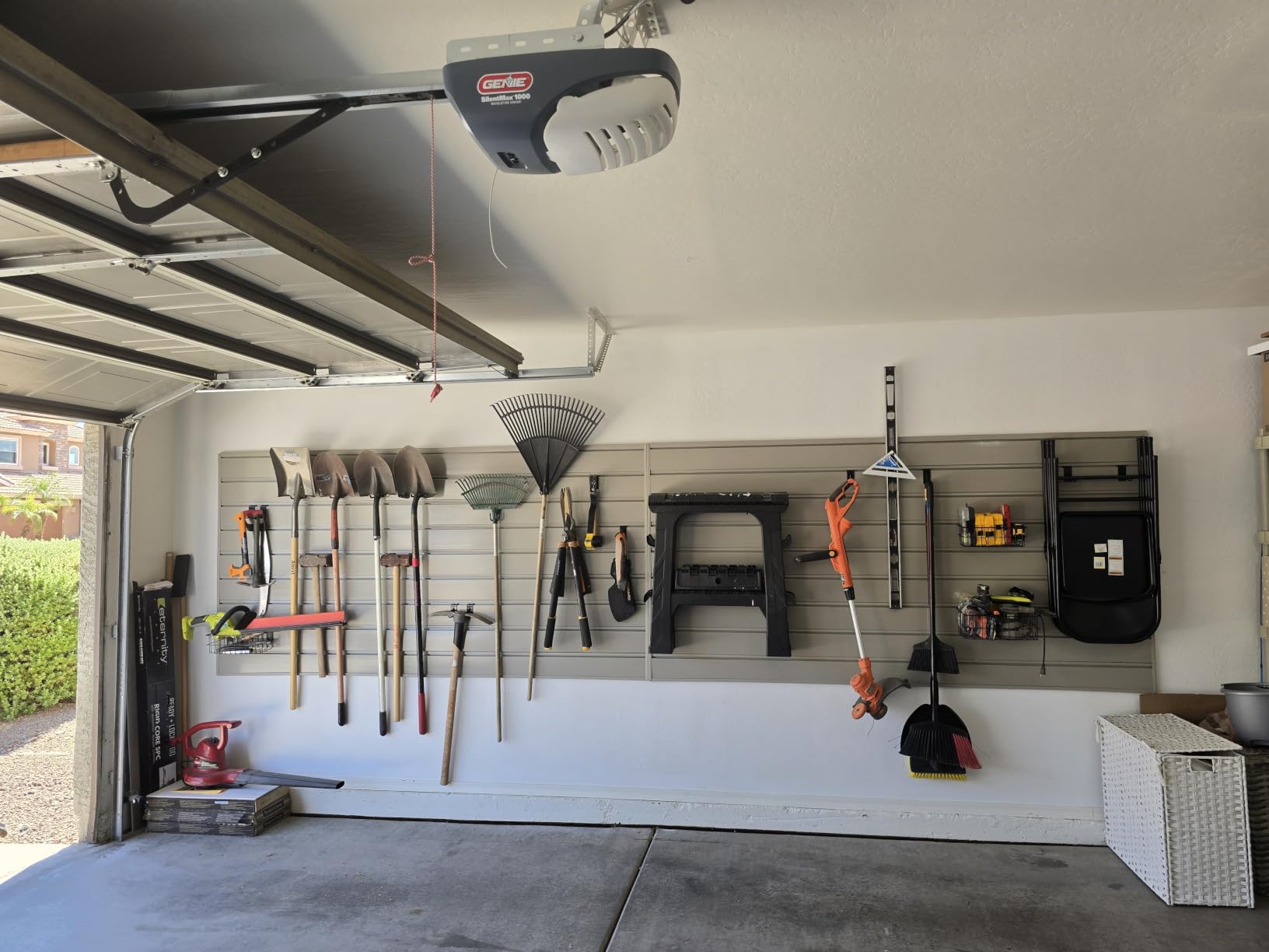 PROSLAT Garage Storage PVC Slatwall Panels - 2 Packs of 8 ft. x 4 ft. Sections (20 Single Slats which Make up 64 sq.ft) (White) customer photo 1