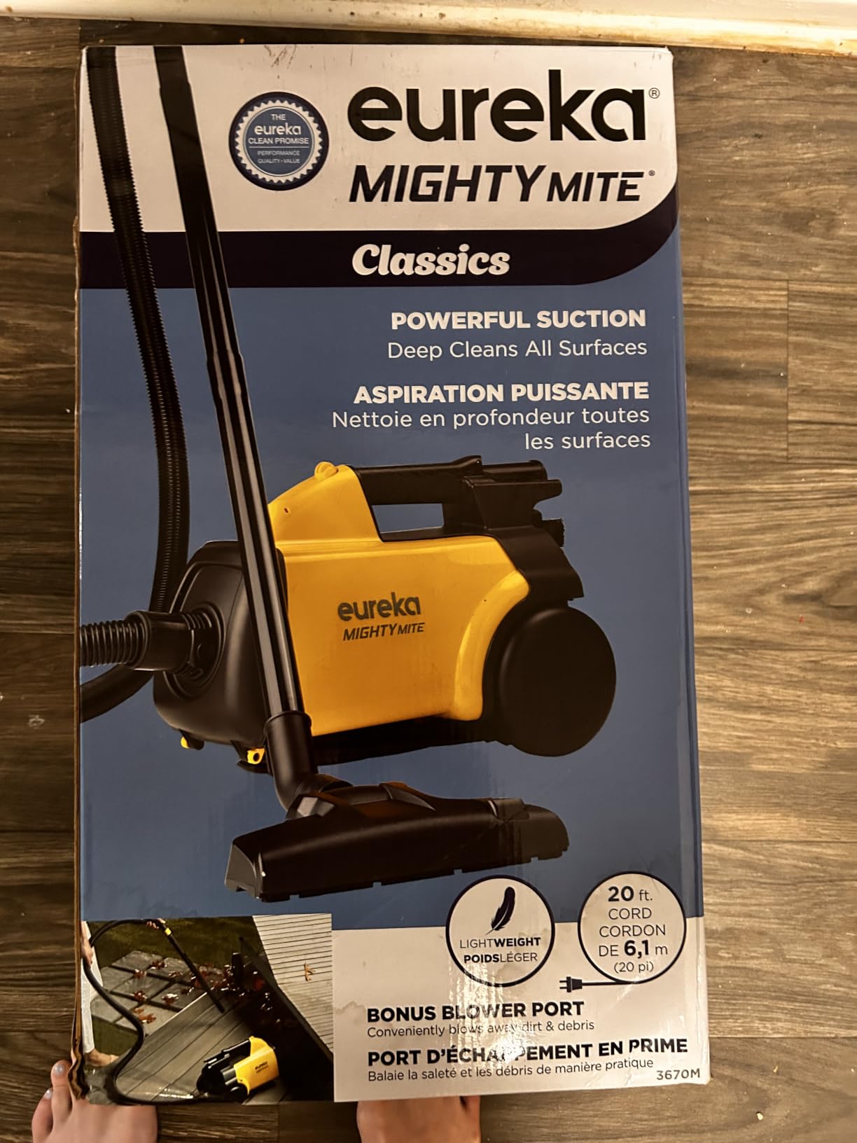 Eureka 3670M Canister Cleaner, Lightweight Powerful Vacuum for Carpets and Hard Floors, w/ 5bags,Yellow customer photo 2