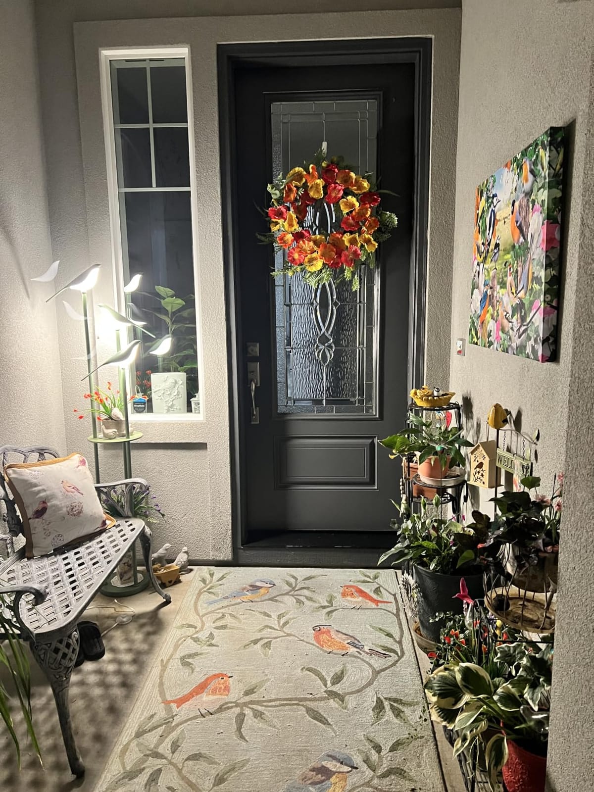26 Inch Fall Wreath for Front Door Large Full Magnolia Leaf Wreath customer photo 1