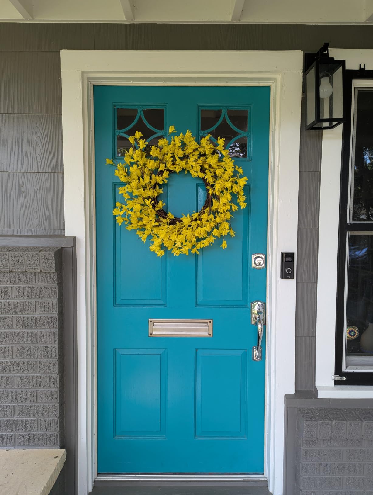 26 Inch Fall Wreath for Front Door Large Full Magnolia Leaf Wreath customer photo 2